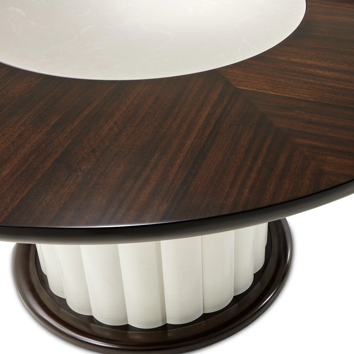 Paris Chic 60" Round Dining Table - Espresso - Image 6