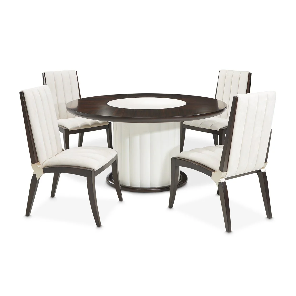 Paris Chic 60" Round Dining Table - Espresso - Image 7
