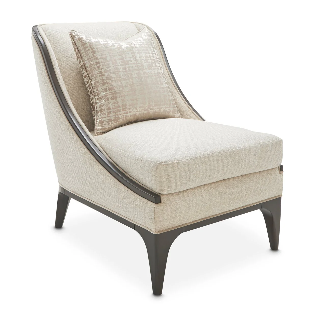 Paris Chic Accent Chair - Cremini/Espresso - Image 14