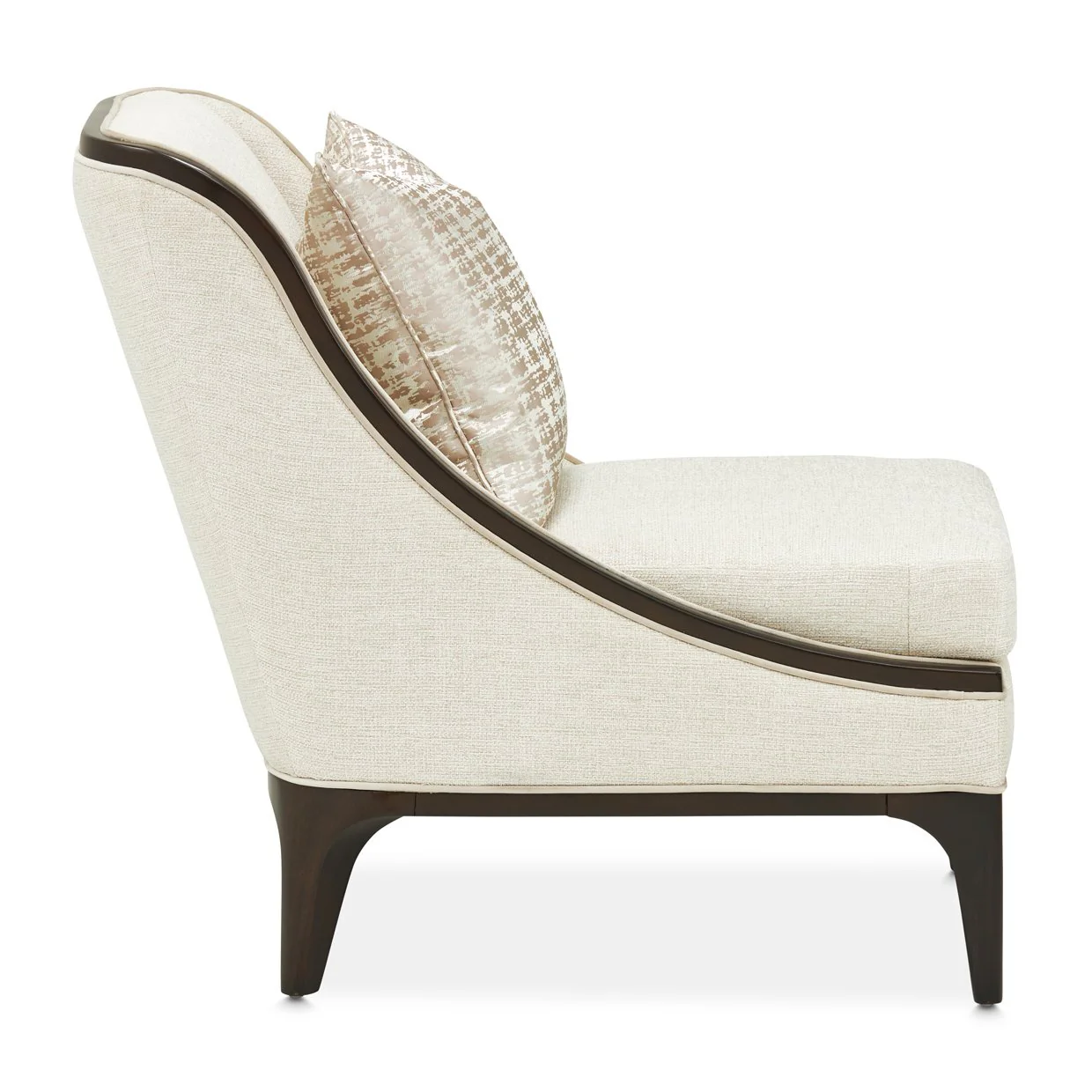 Paris Chic Accent Chair - Cremini/Espresso - Image 3