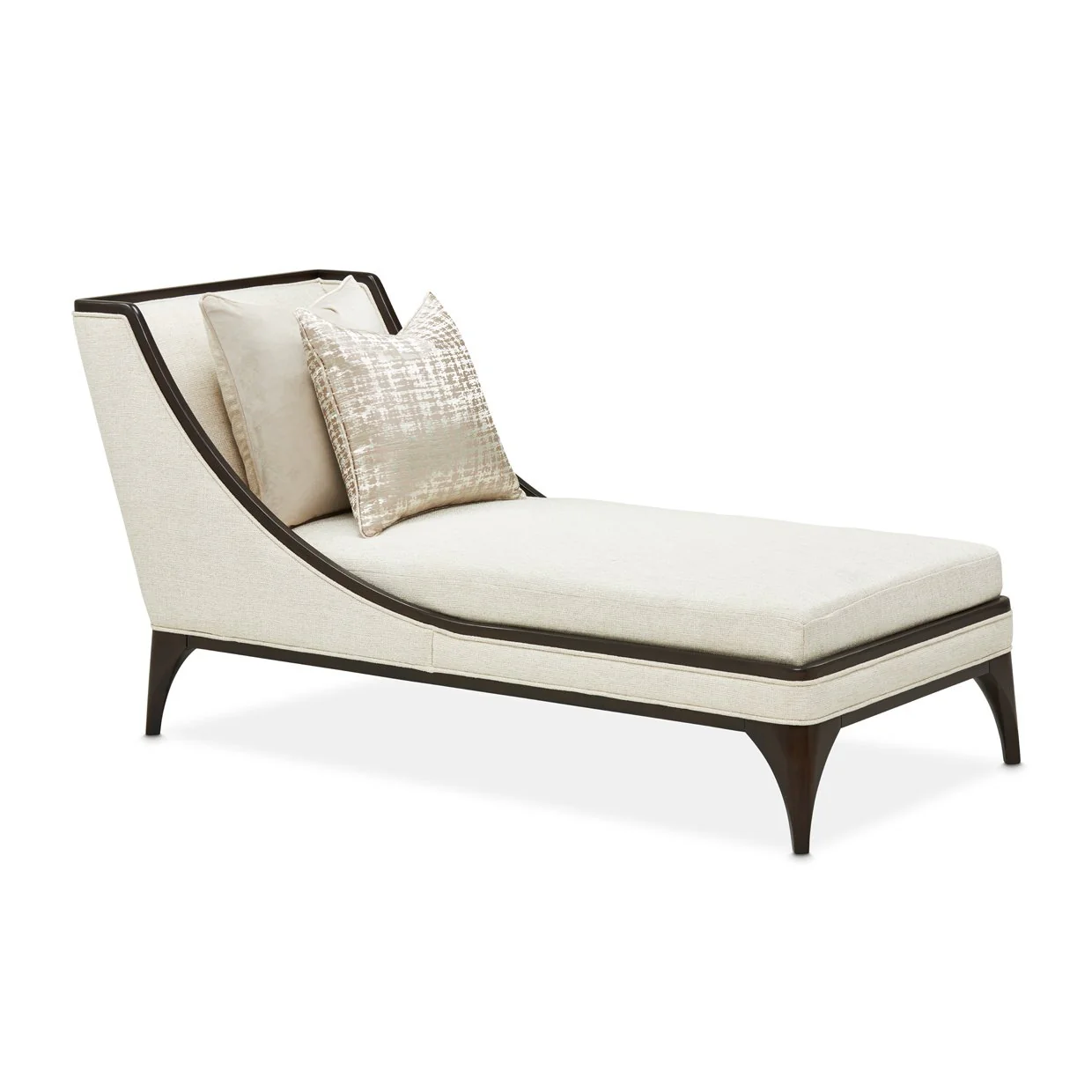 Paris Chic Armless Chaise - Cremini/Espresso - Image 2