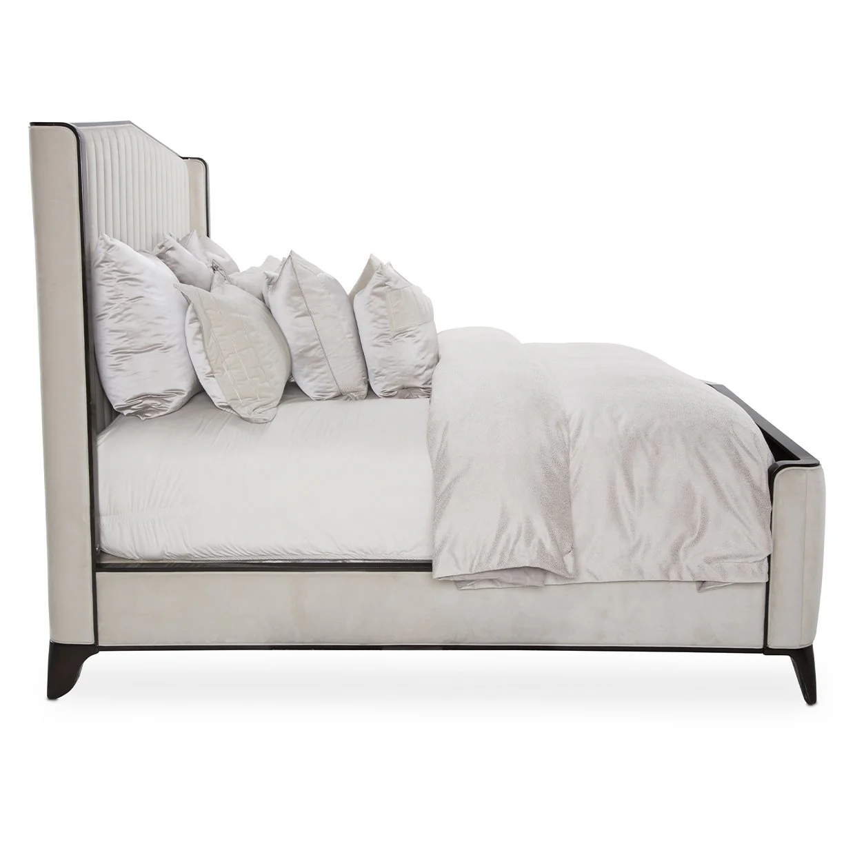 Paris Chic Cal. King Channel Tufted Panel Bed - Espresso - Image 2