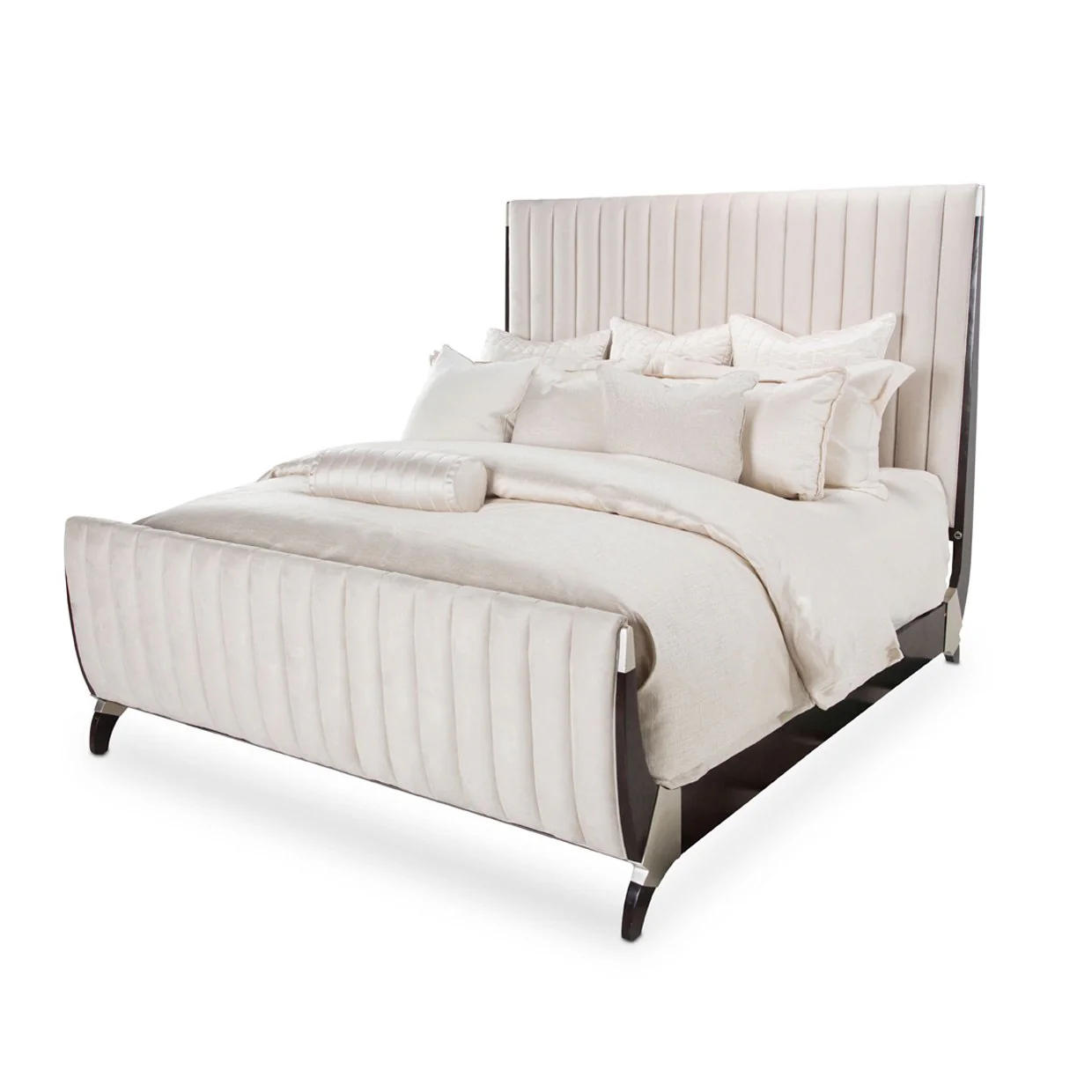 Paris Chic Eastern King Sleigh Bed - Espresso - Image 8