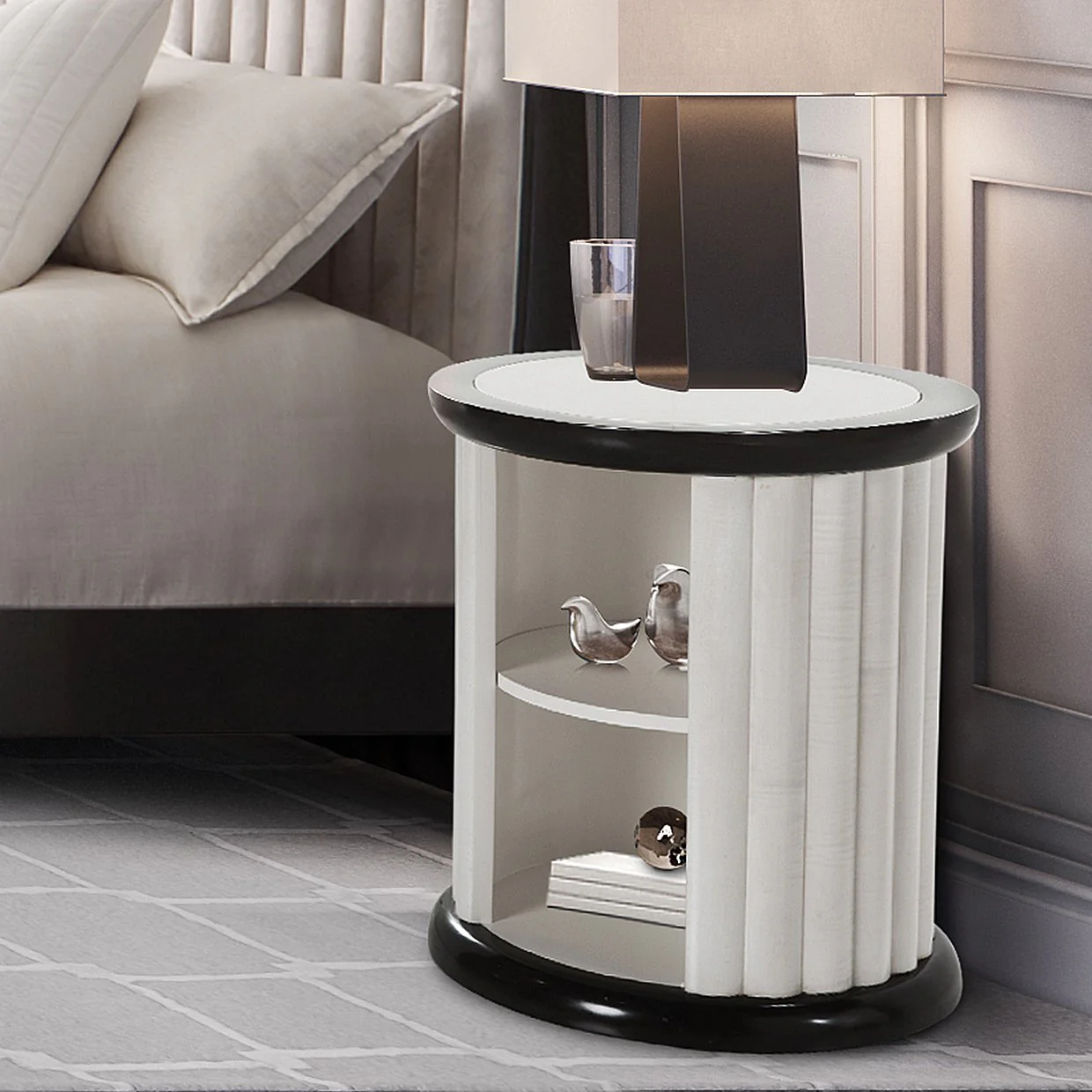 Paris Chic Round End Table - Espresso - Image 6