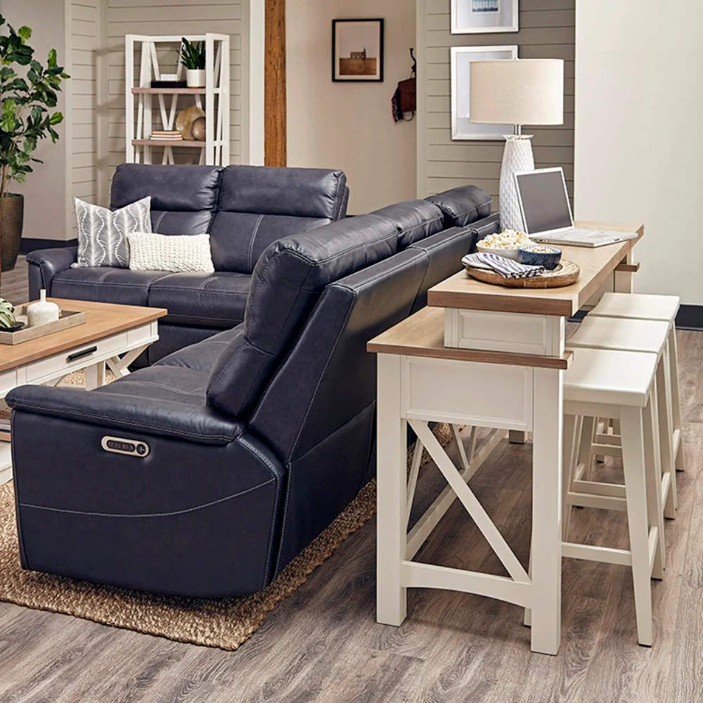 Parker House Americana Modern - Cotton Everywhere Console with 3 Stools - Image 3