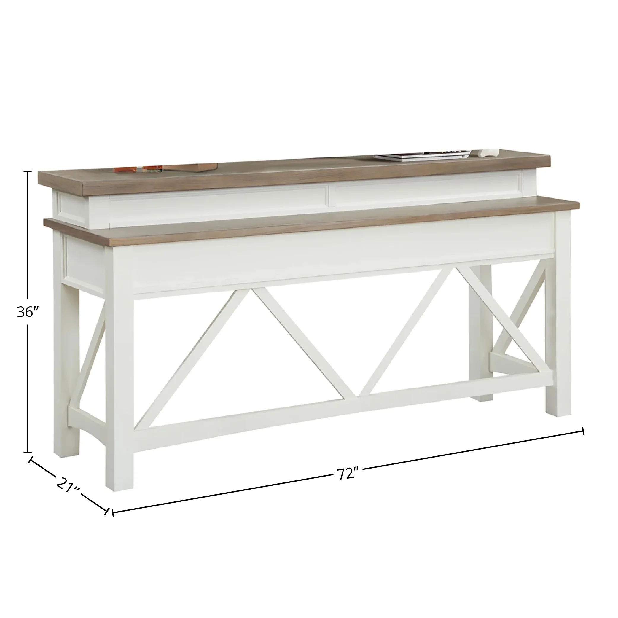 Parker House Americana Modern - Cotton Everywhere Console with 3 Stools - Image 7