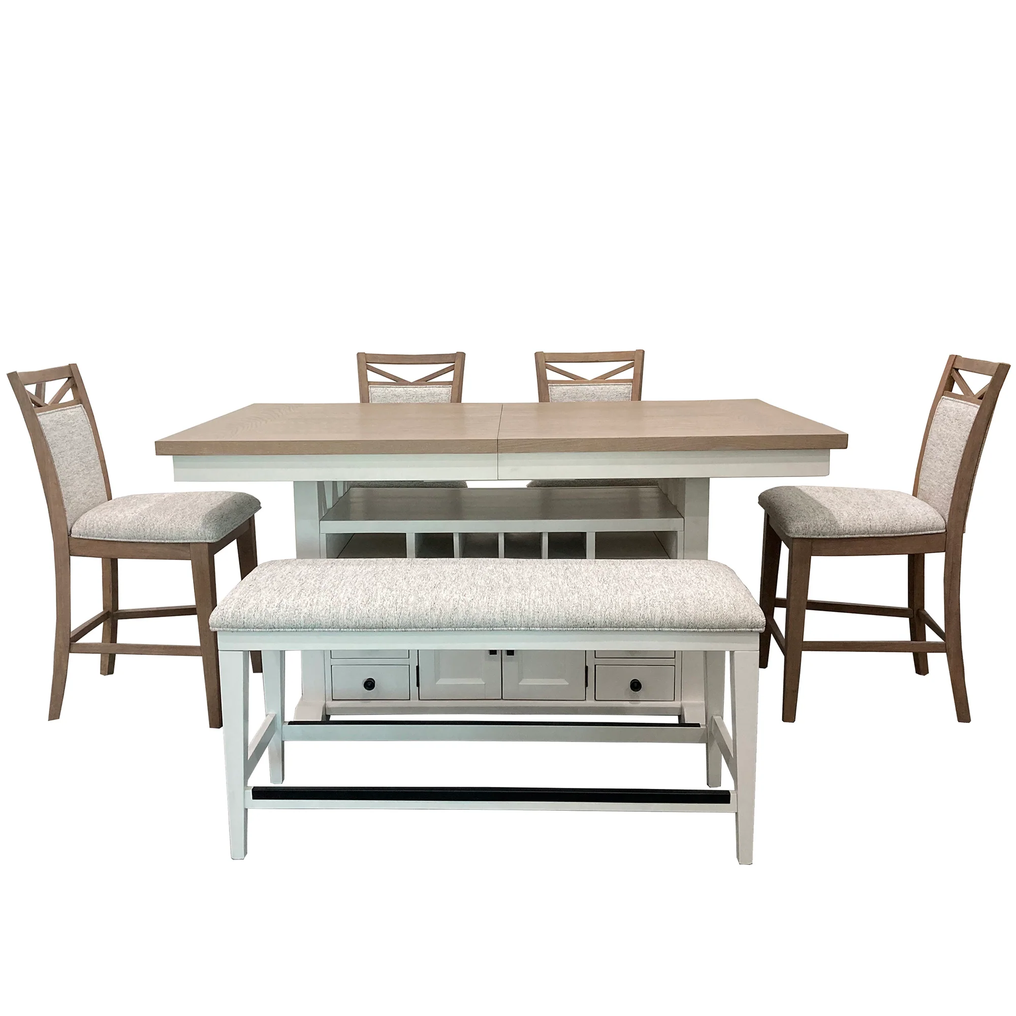 Parker House Americana Modern Dining 49 In. Upholstered Counter Bench - Image 7