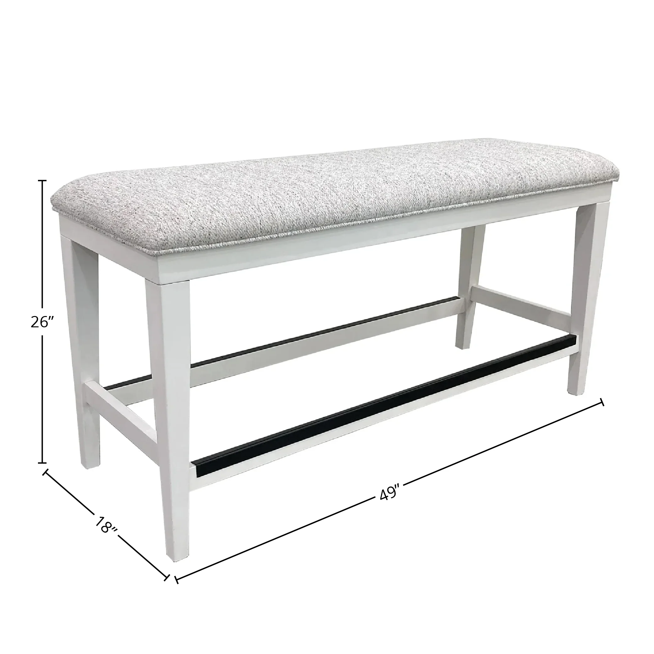 Parker House Americana Modern Dining 49 In. Upholstered Counter Bench - Image 8