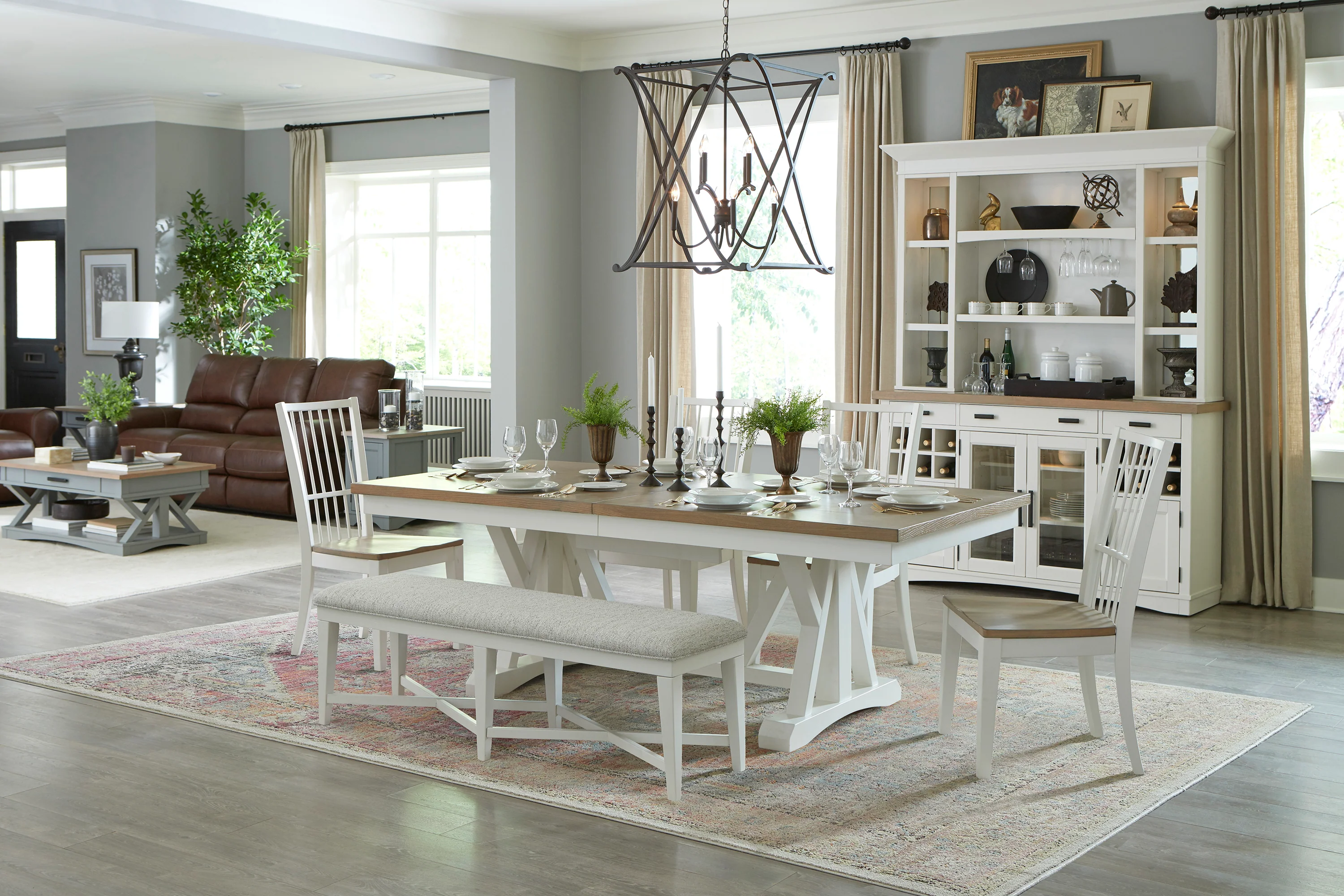 Parker House Americana Modern Dining 58 In. Upholstered Bench - Image 3