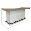 Parker House Americana Modern Dining 78 In. Bar with Quartz Insert - Image 9