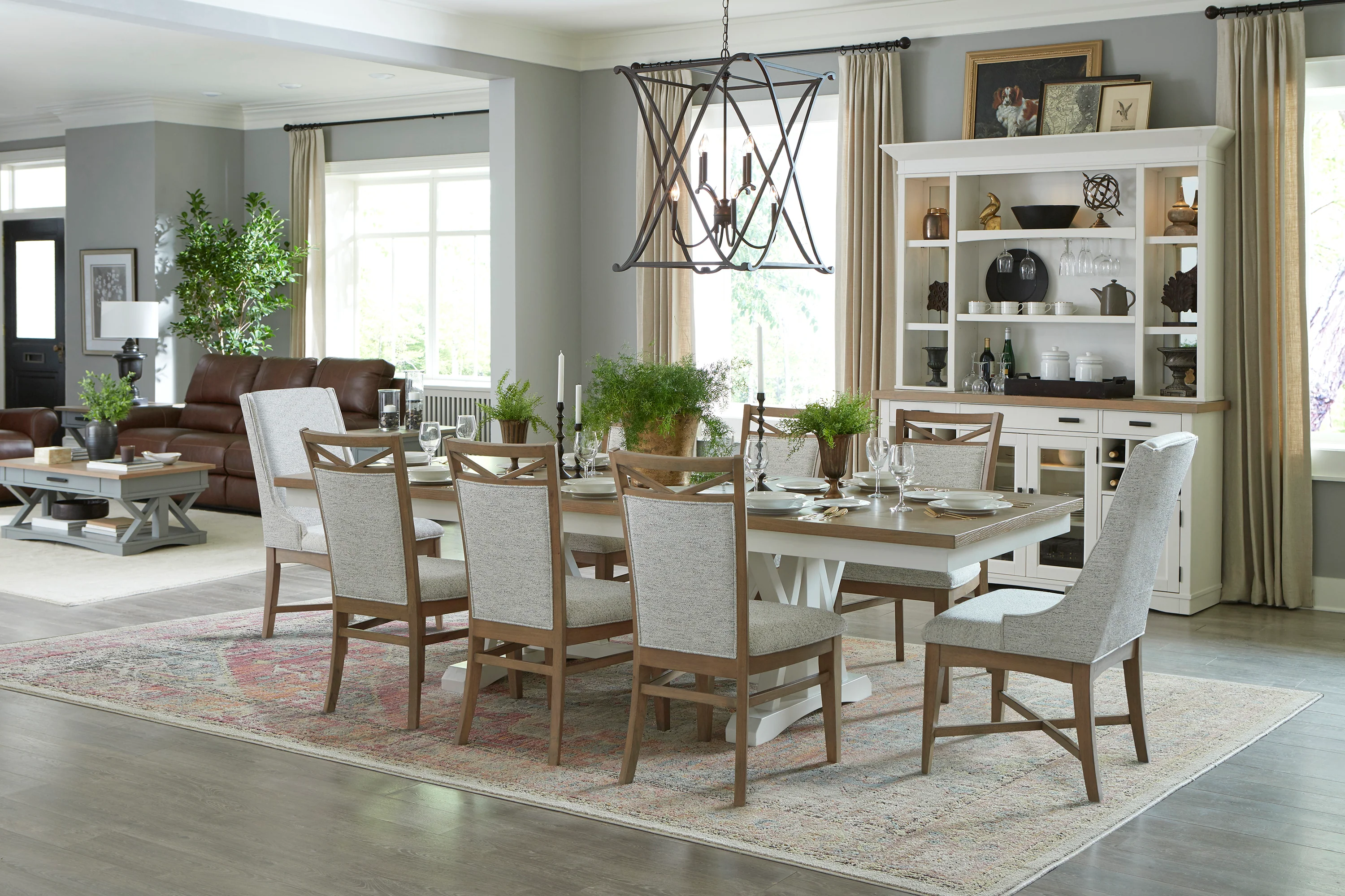 Parker House Americana Modern Dining 88 In. Trestle Extendable Dining Table - Image 7