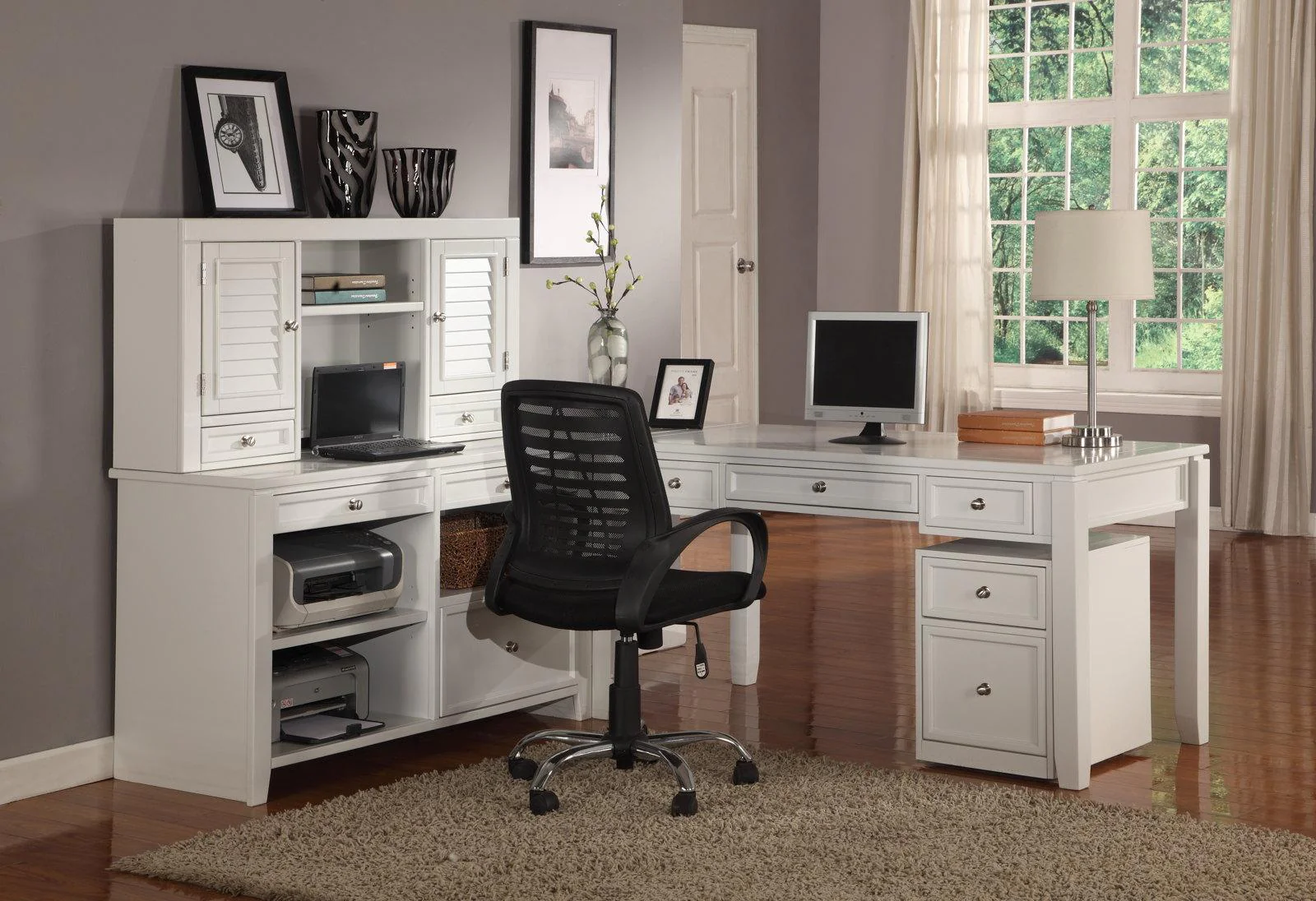 Parker House Boca Credenza in Cottage White - Image 4