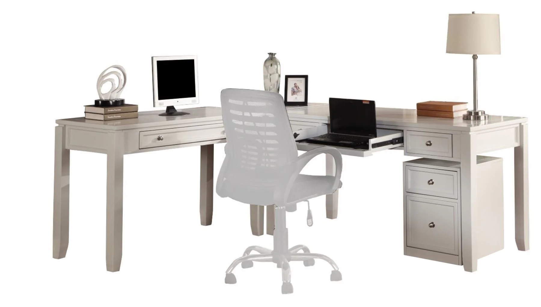 Parker House Boca L Shape Desk with Lateral File - Image 2