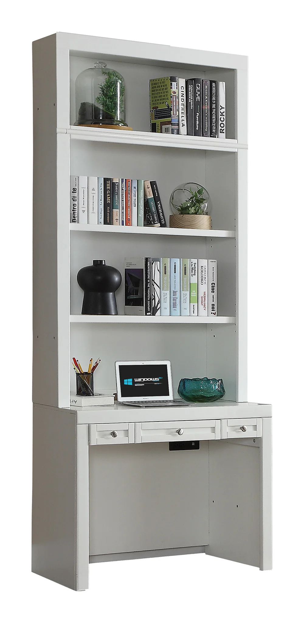 Parker House Catalina 40 In. Library Desk and Hutch - Image 2