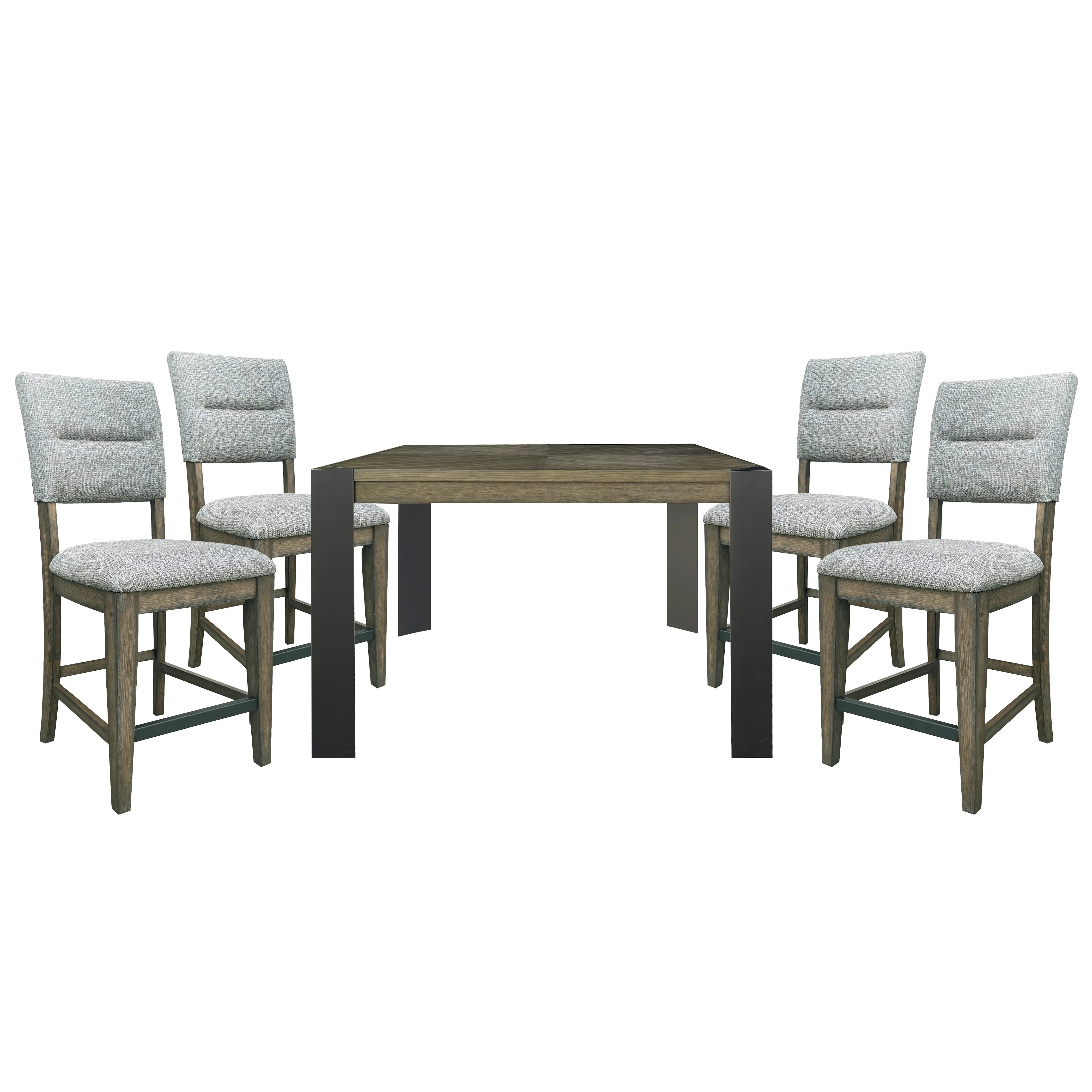 Parker House Cedar Fork - Dining 54 in. Square Counter Table with 4 counter stools - Image 2