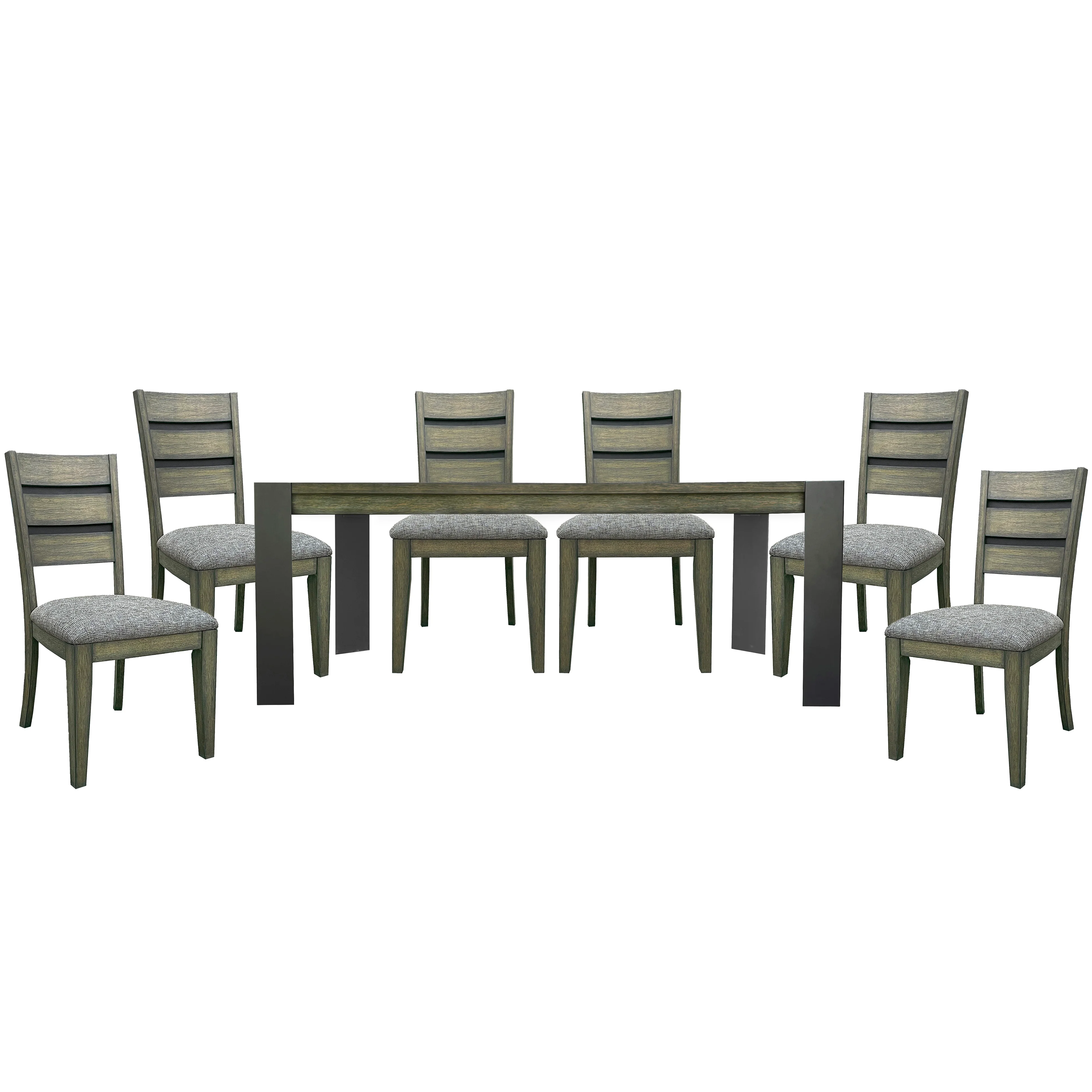 Parker House Cedar Fork - Dining 78 in. with 6 ladderback chairs - Image 2