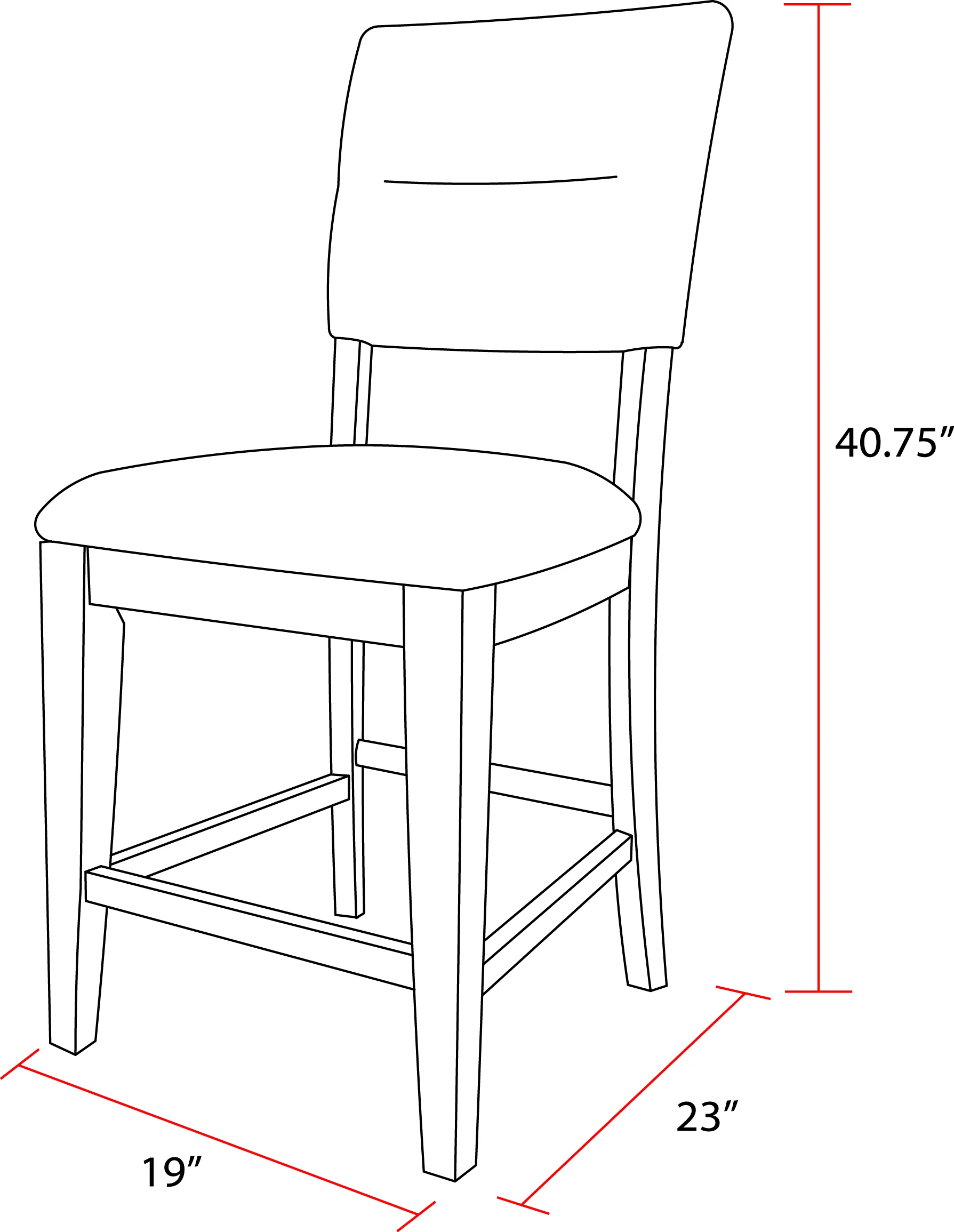 Parker House Cedar Fork - Dining Upholstered Counter Stool (2/CTN Sold in pairs) - Image 5
