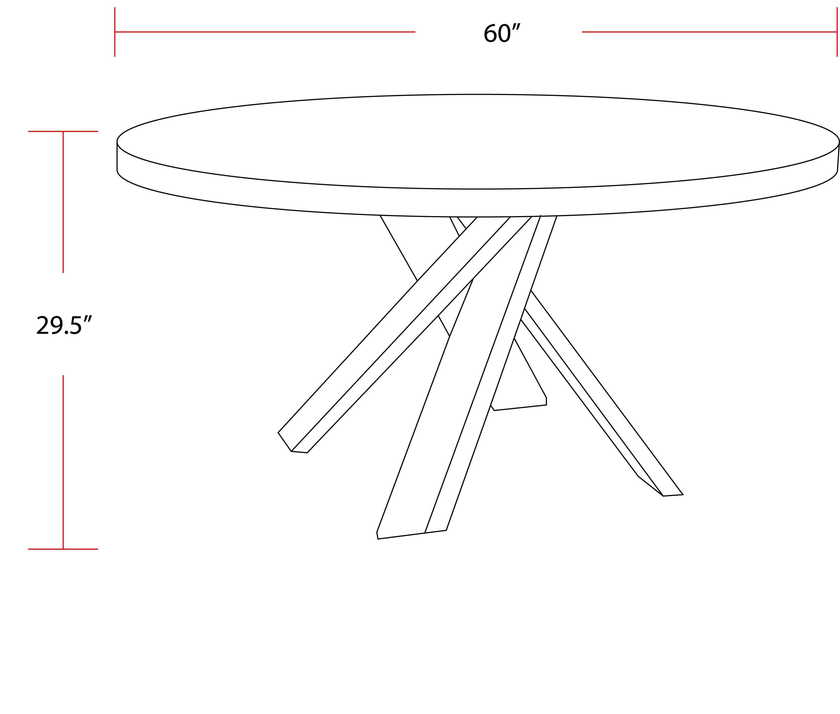 Parker House Crossings - Downtown Dining 60 In. Round Dining Table - Image 11