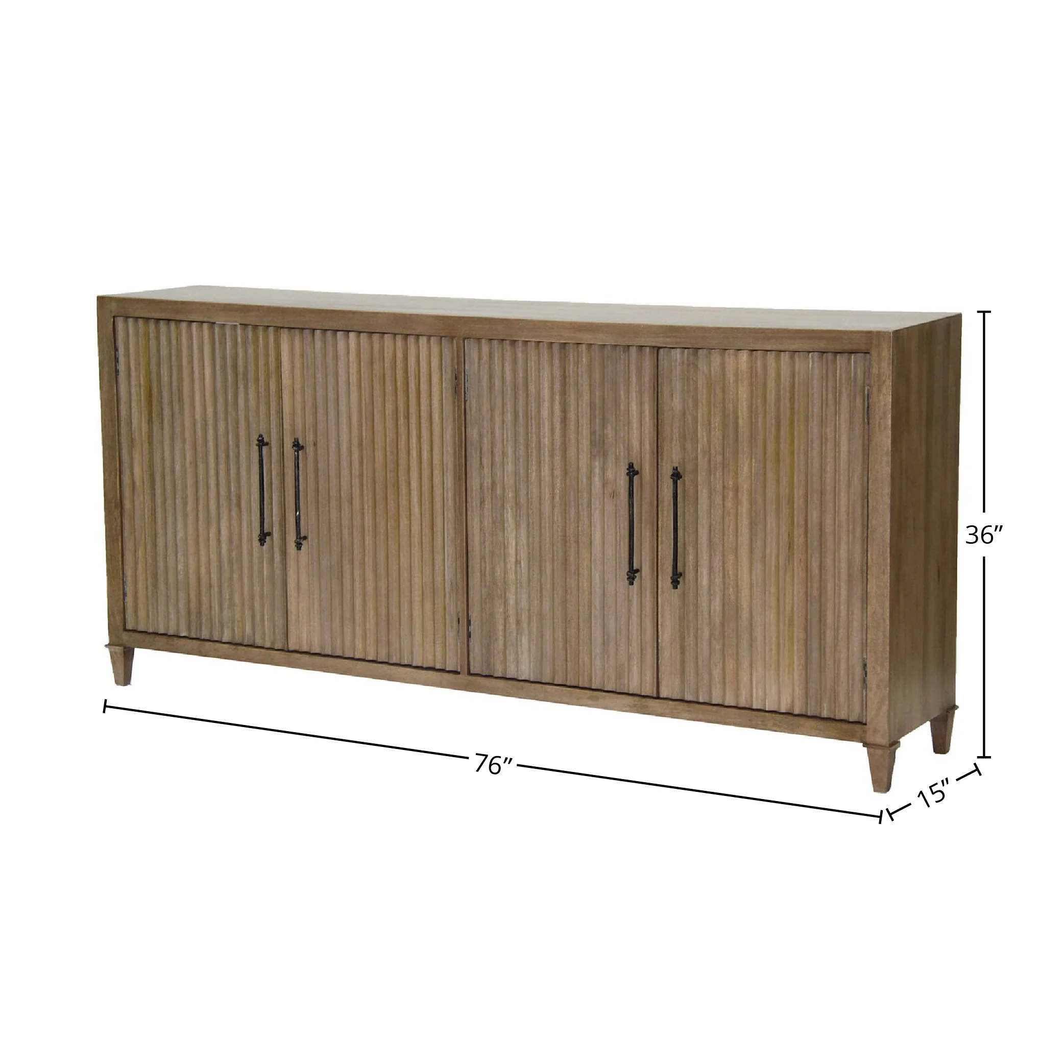 Parker House Crossings Maldives 76 In. TV Console - Image 4