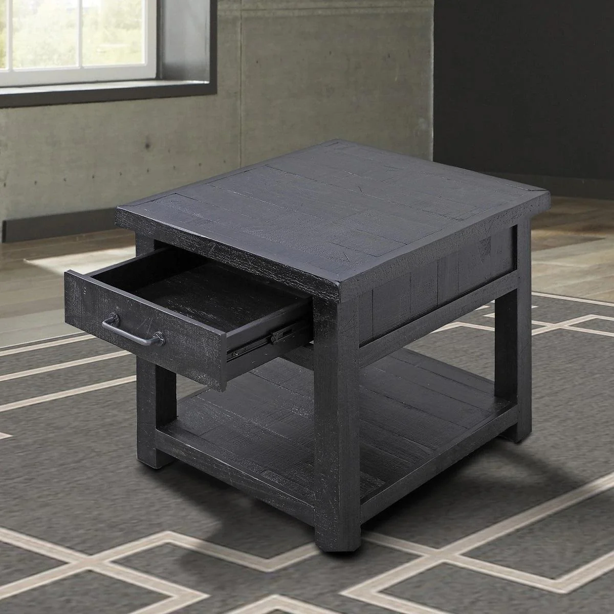 Parker House Durango End Table in Rustic Dark Pine - Image 3