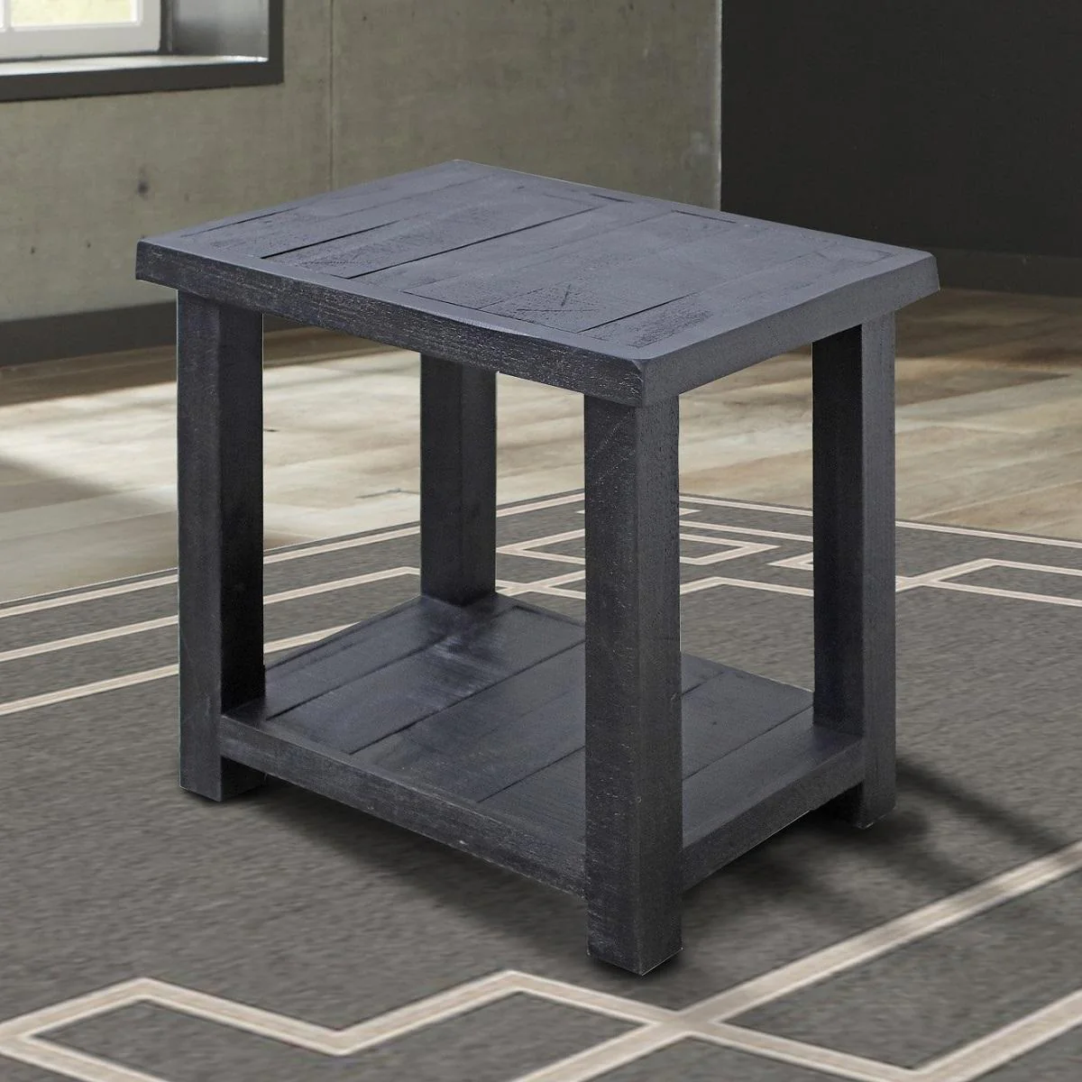 Parker House Durango Chairside Table in Rustic Dark Pine - Image 2