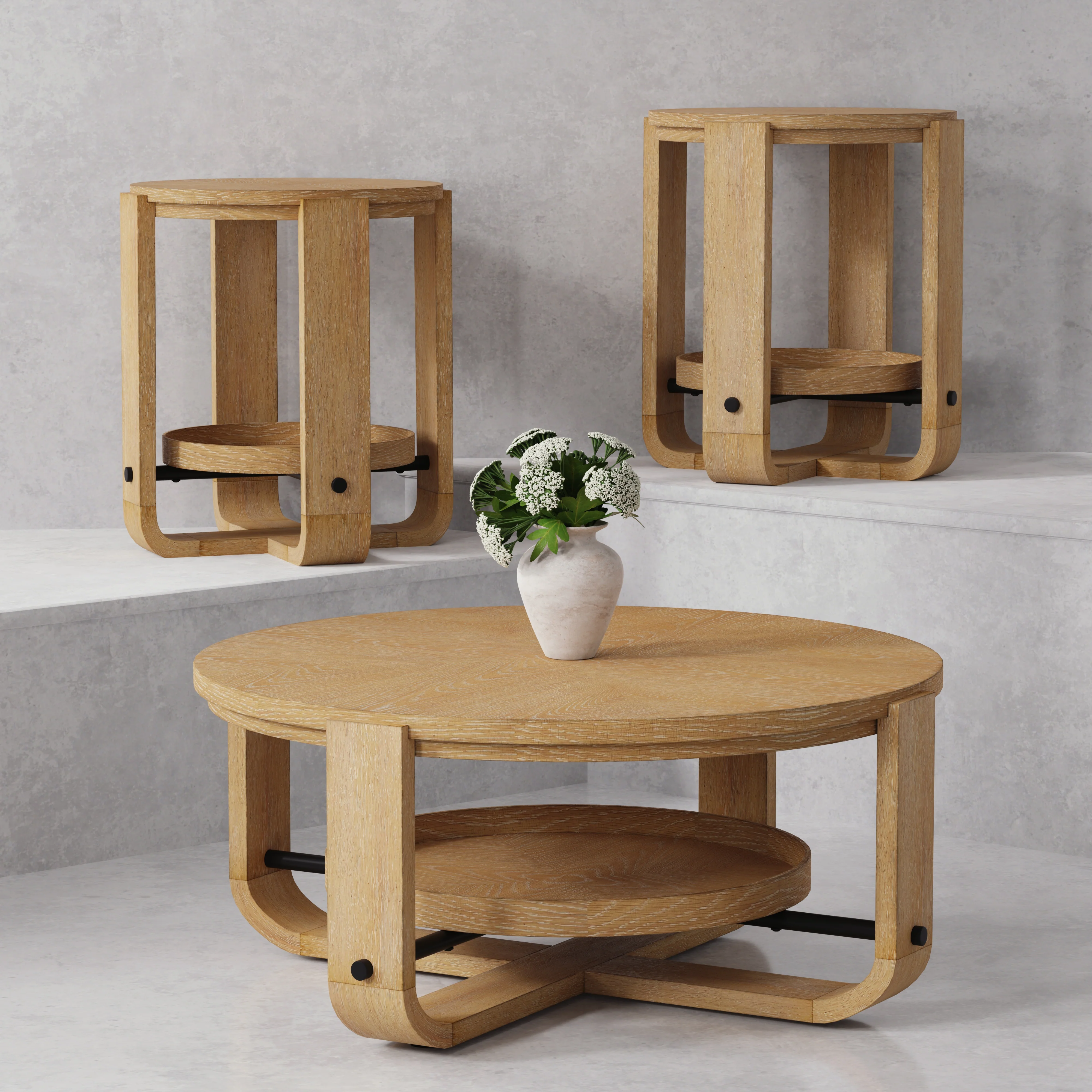 Parker House Escape 3 Piece Occasional Table Set - Image 3