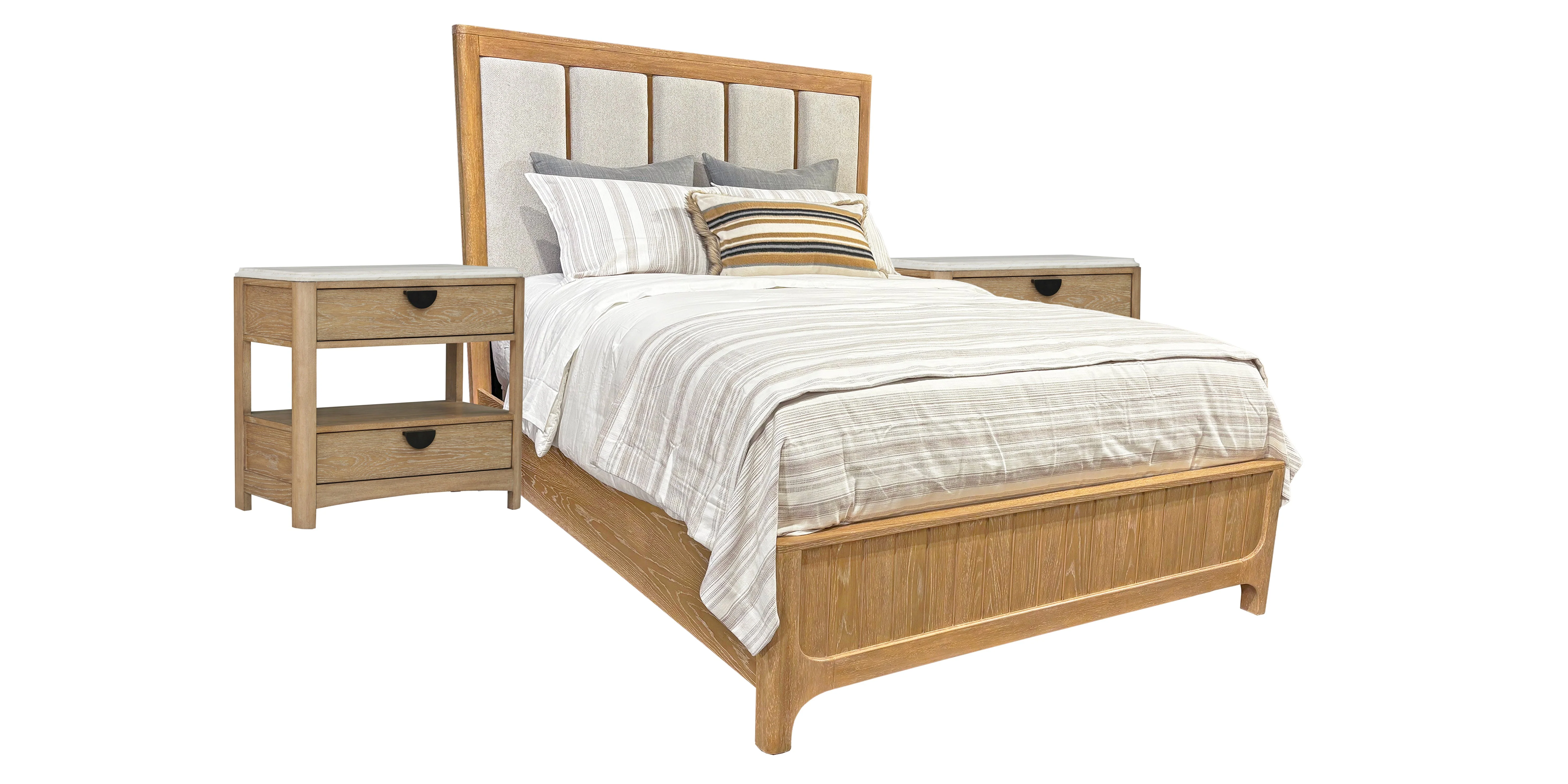 Parker House Escape - Bedroom King Panel Bed with 2 Nightstands - Image 2