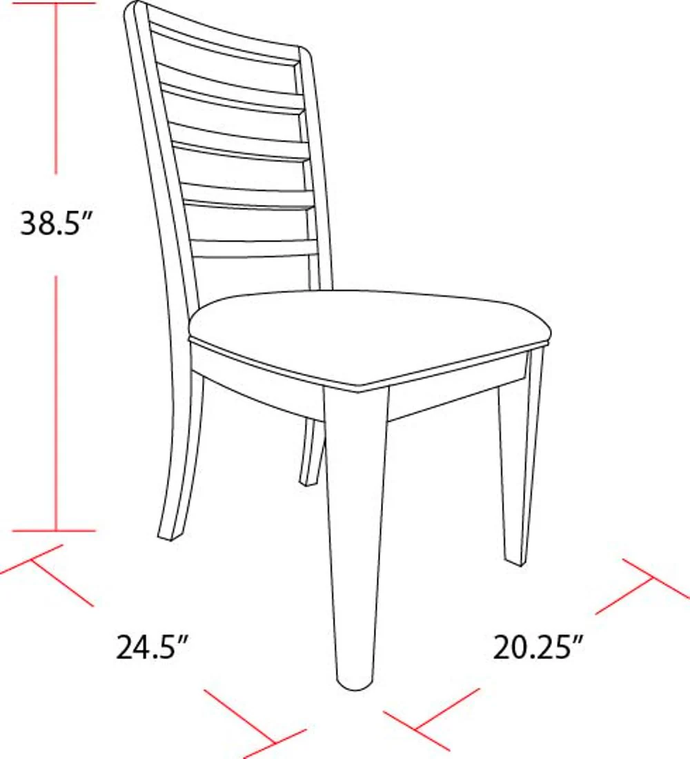 Parker House Escape - Dining Ladder Back Dining Chair (2/CTN Sold in pairs) - Image 7