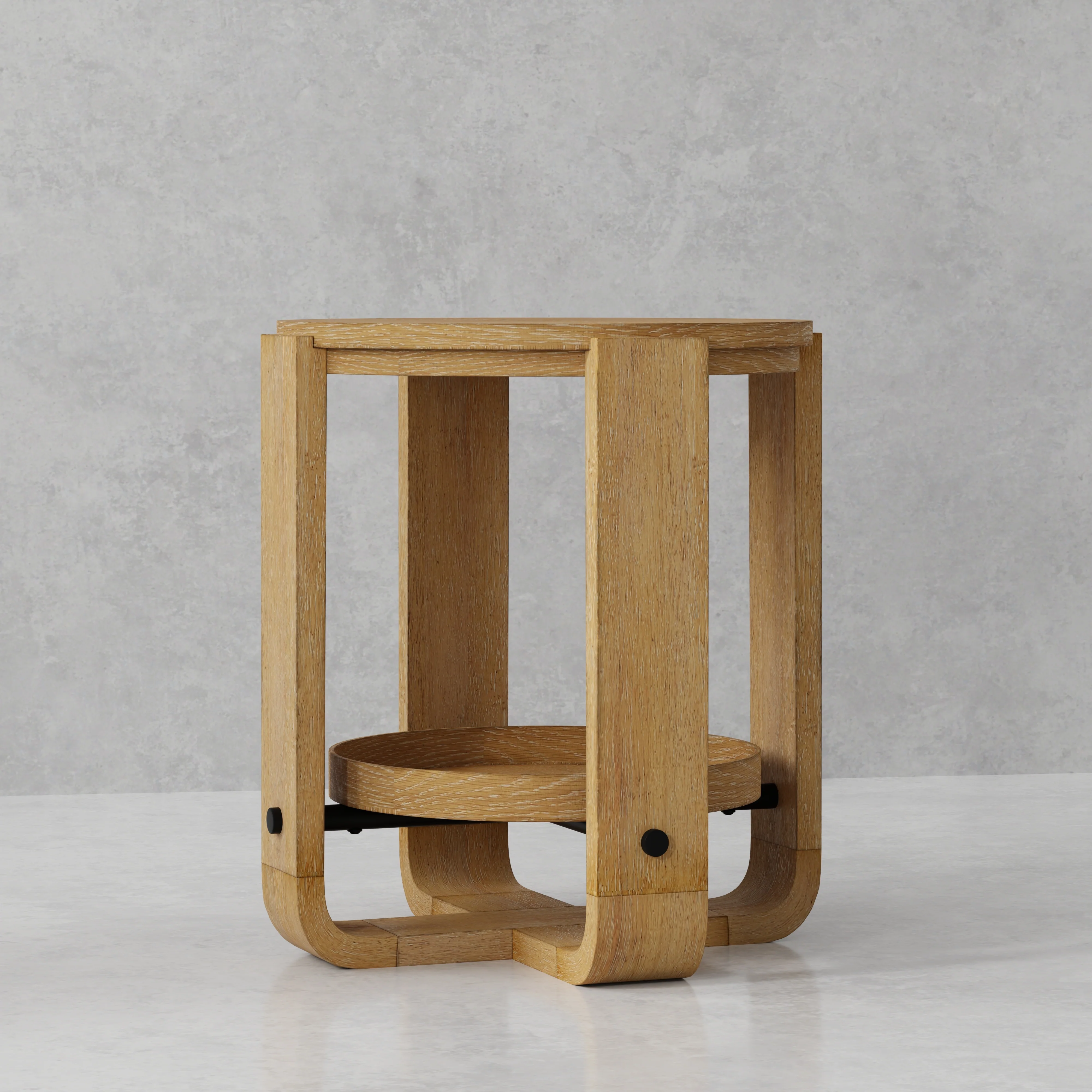 Parker House Escape Round End Table with Shelf - Image 7