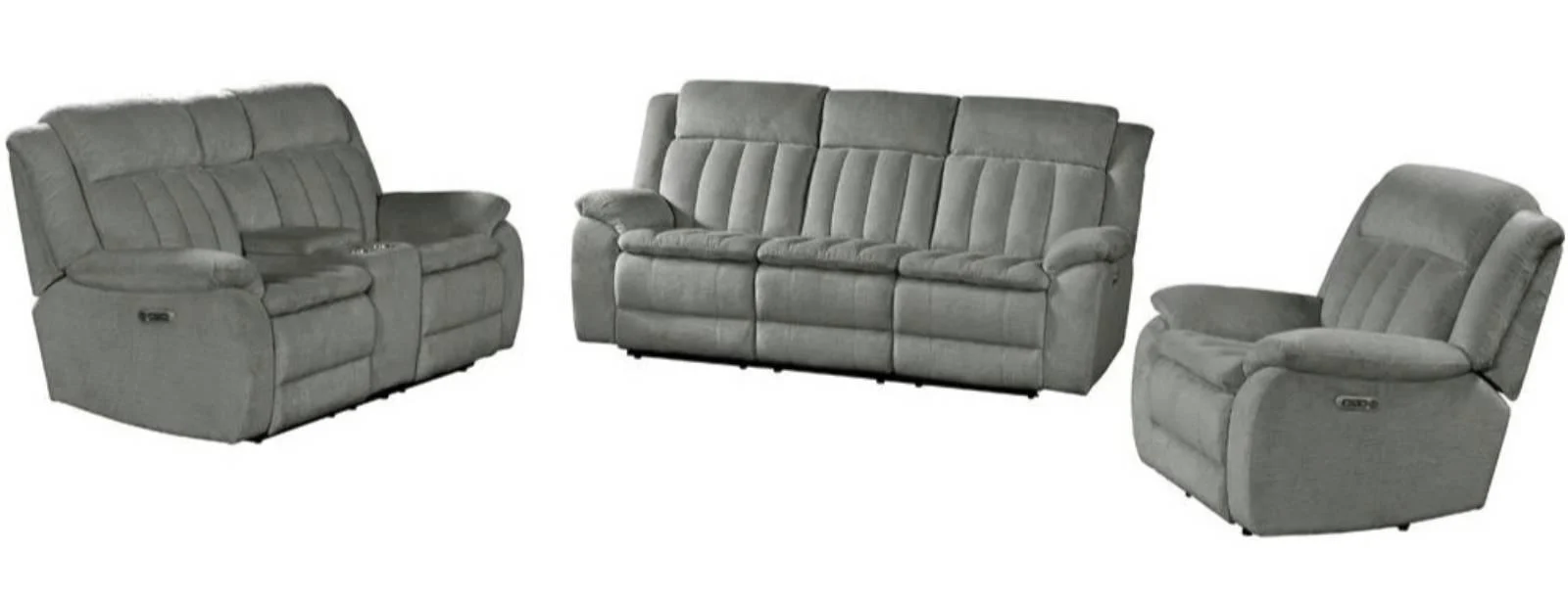 Parker House Furniture Cuddler Power Recliner in Laurel Dove - Image 2