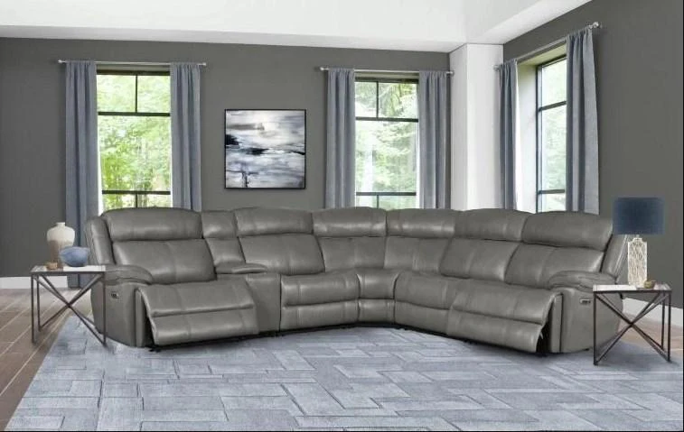 Parker House Furniture Eclipse Power Left Arm Facing Recliner in Florence Heron - Image 3