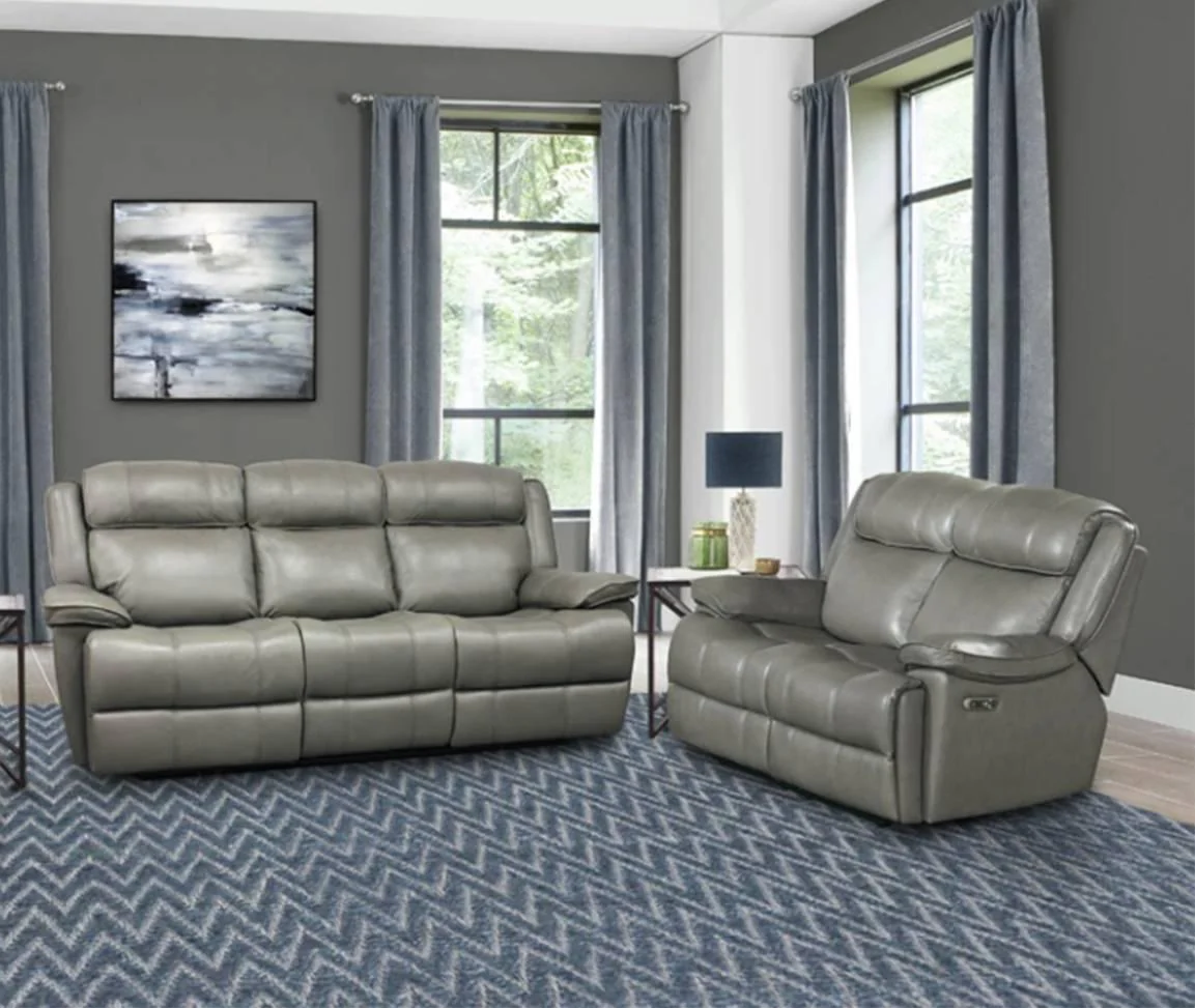 Parker House Furniture Eclipse Power Loveseat in Florence Heron - Image 3