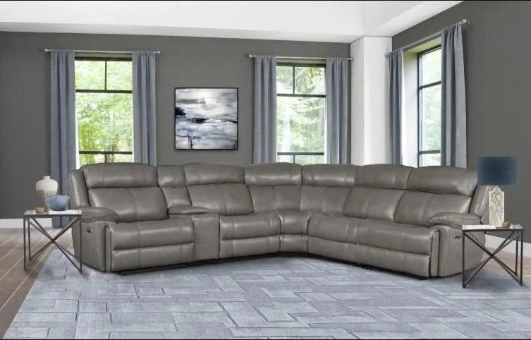 Parker House Furniture Eclipse Power Right Arm Facing Recliner in Florence Heron - Image 2