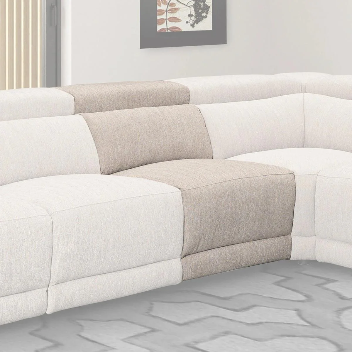 Parker House Noho Armless Chair in Bisque - Image 2