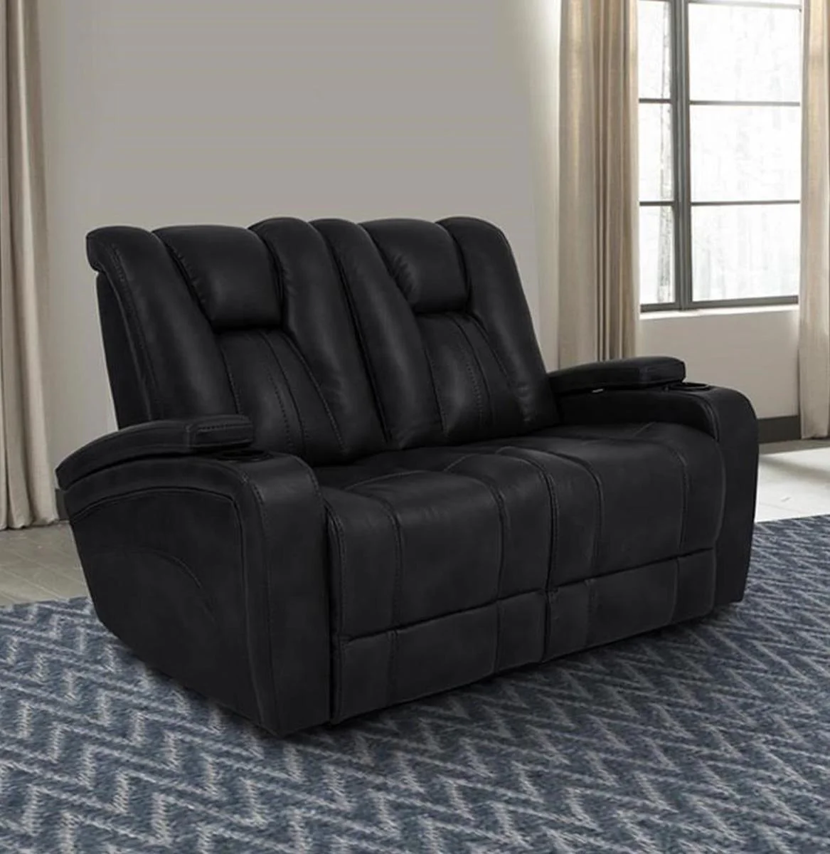 Parker House Optimus Power Loveseat in Midnight - Image 2