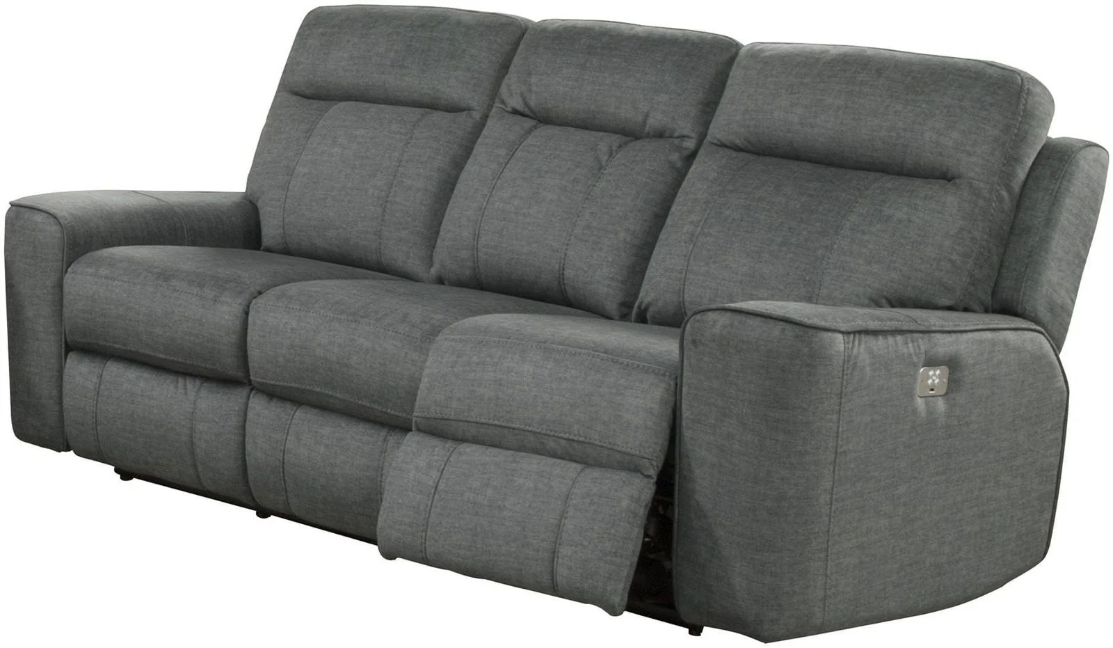 Parker House Parthenon Sofa Dual Power with USB and Power Headrest in Titanium - Image 2