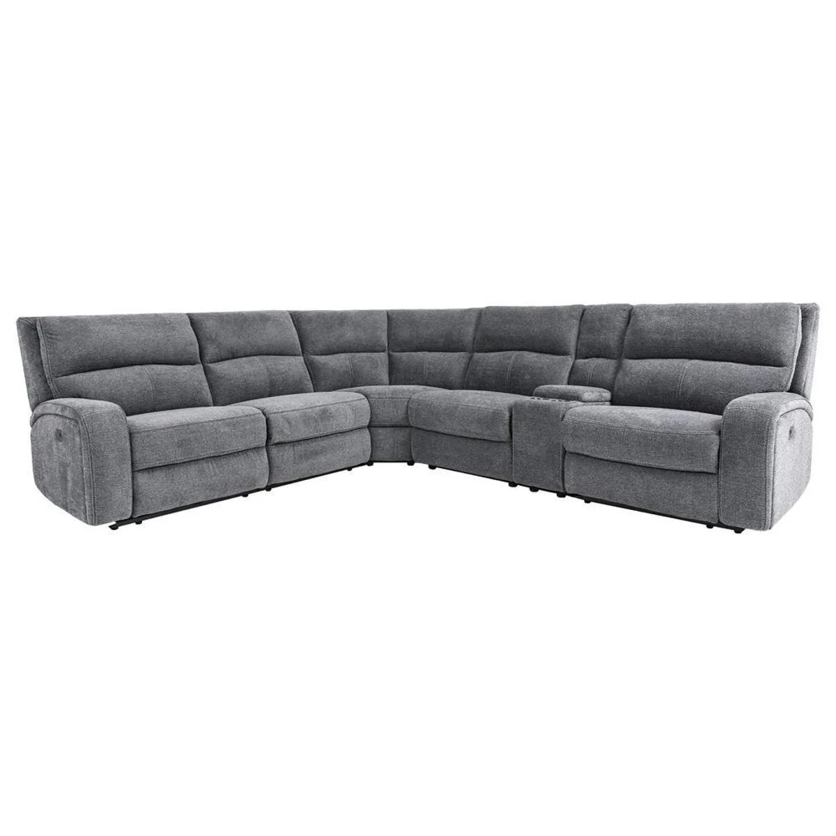 Parker House Polaris Manual Armless Recliner in Bizmark Grey - Image 2