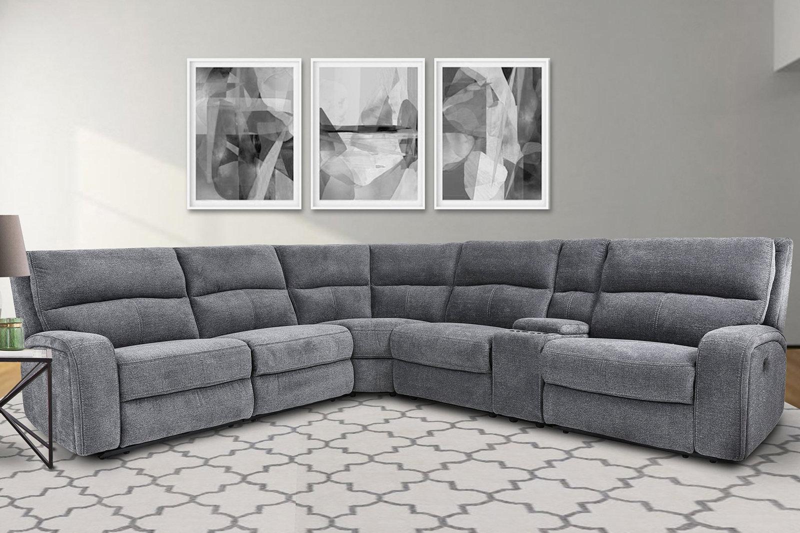 Parker House Polaris Power Left Arm Facing Recliner in Bizmark Grey - Image 3