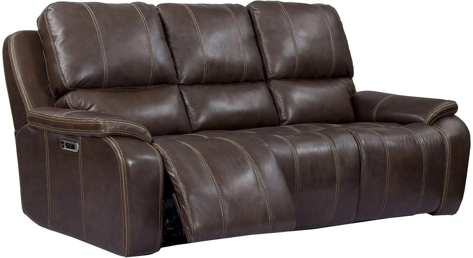 Parker House Potter Sofa Dual PWR Recliner w/ USB & PWR Headrest in Walnut - Image 2