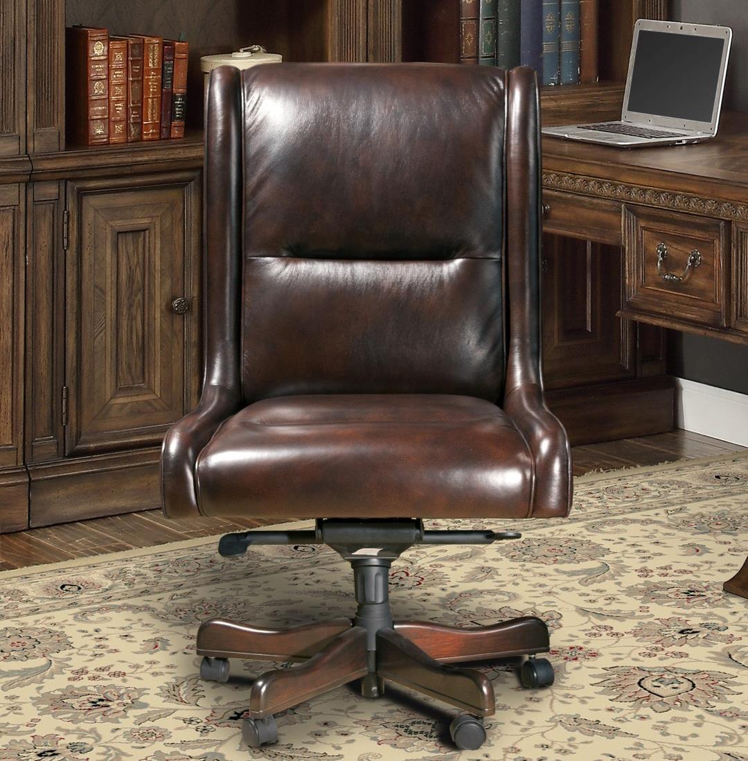 Parker House Prestige Leather Desk Chair in Cigar - Image 2