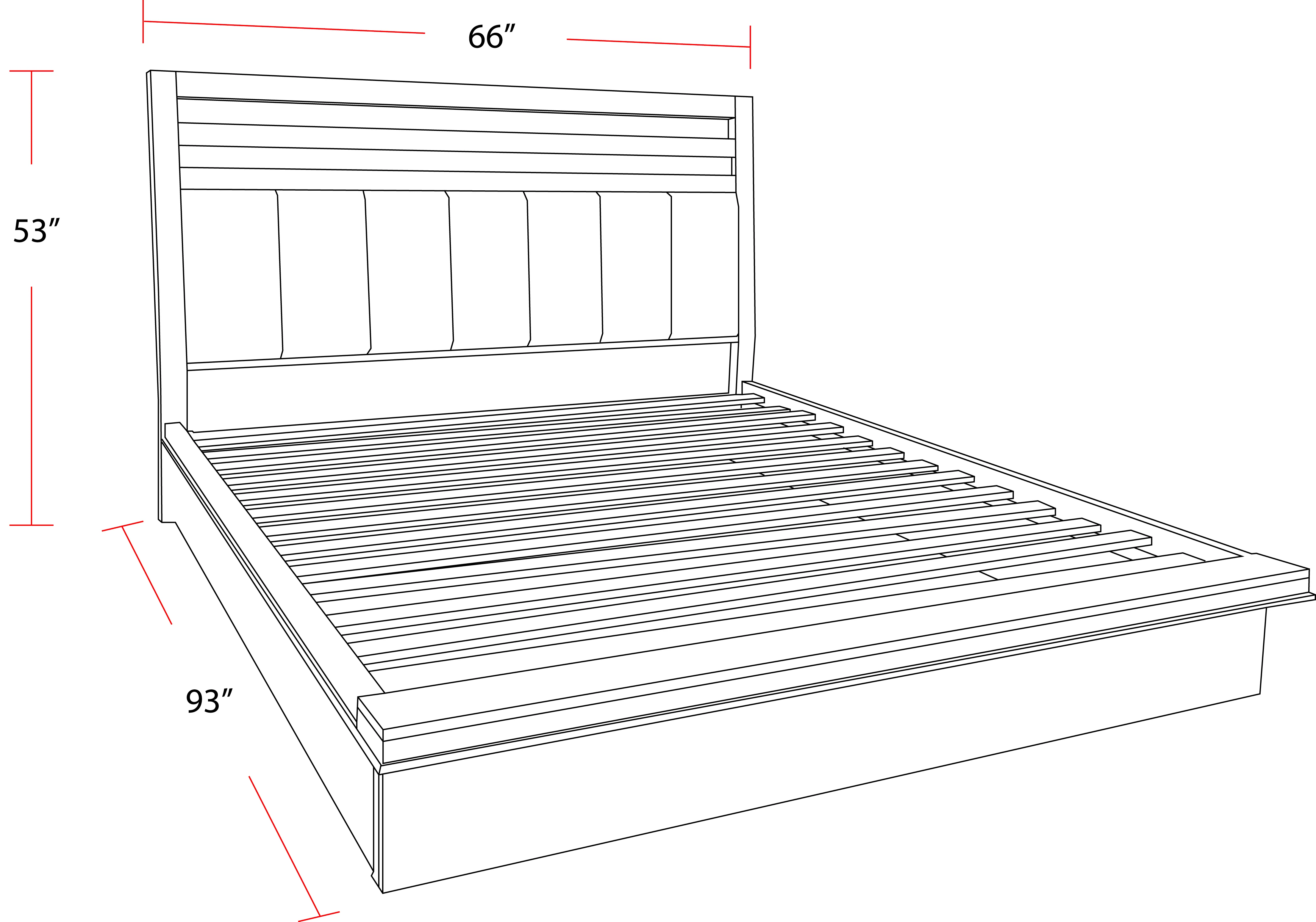 Parker House Pure Modern Bedroom Queen Platform Bed - Image 5