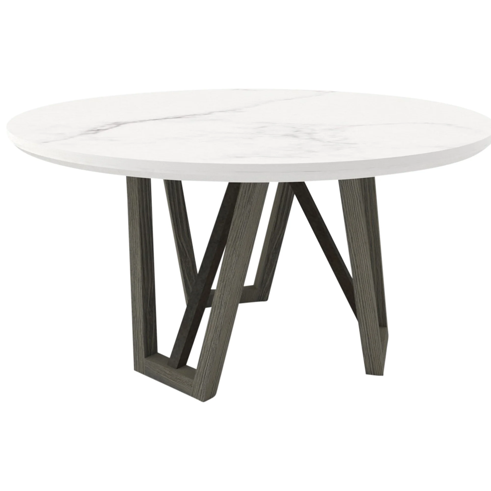 Parker House Pure Modern Dining 54 In. Round Table with Wood Base - Image 2