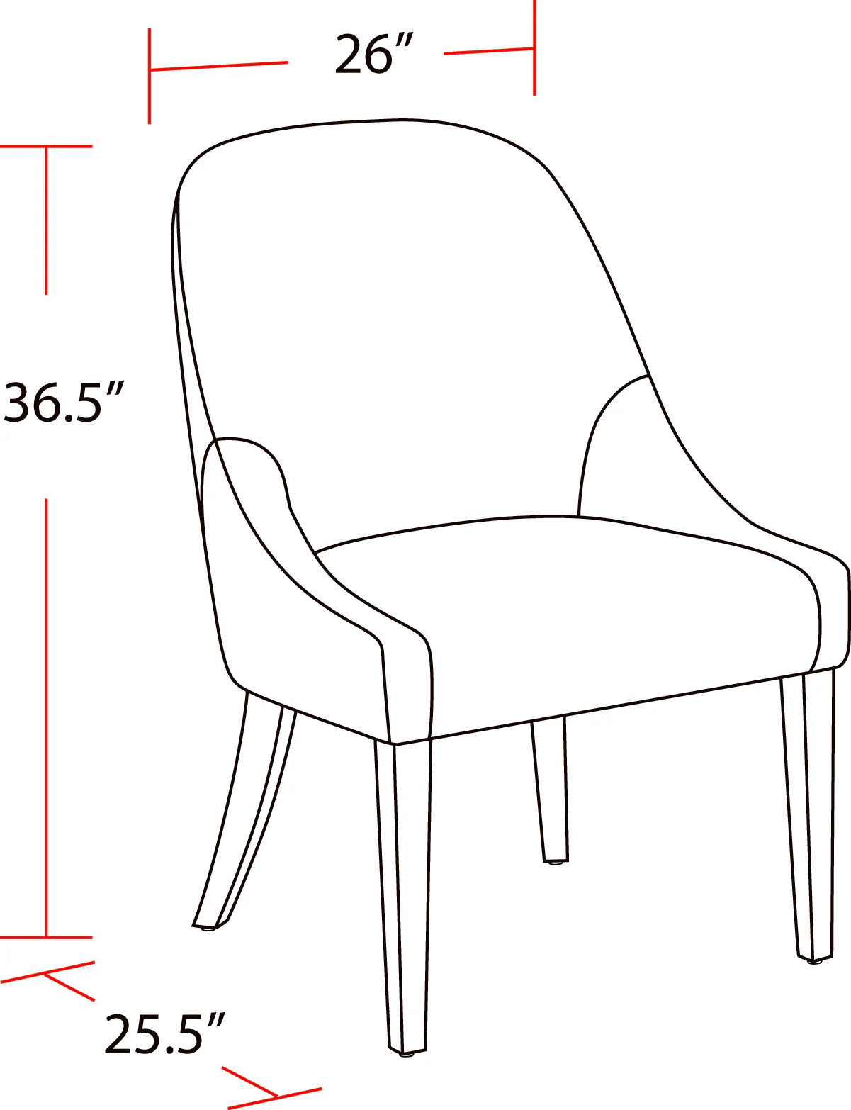 Parker House Pure Modern Dining Upholstered Armless Side Chair - Image 6