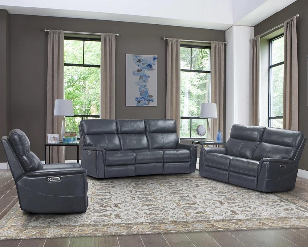 Parker House Reed Power Recliner in Indigo - Image 2