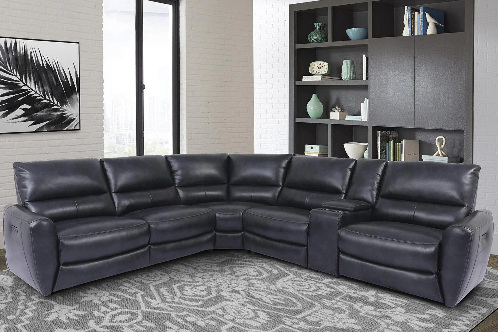 Parker House Samson Power Left Arm Facing Recliner in Banner Navy - Image 5