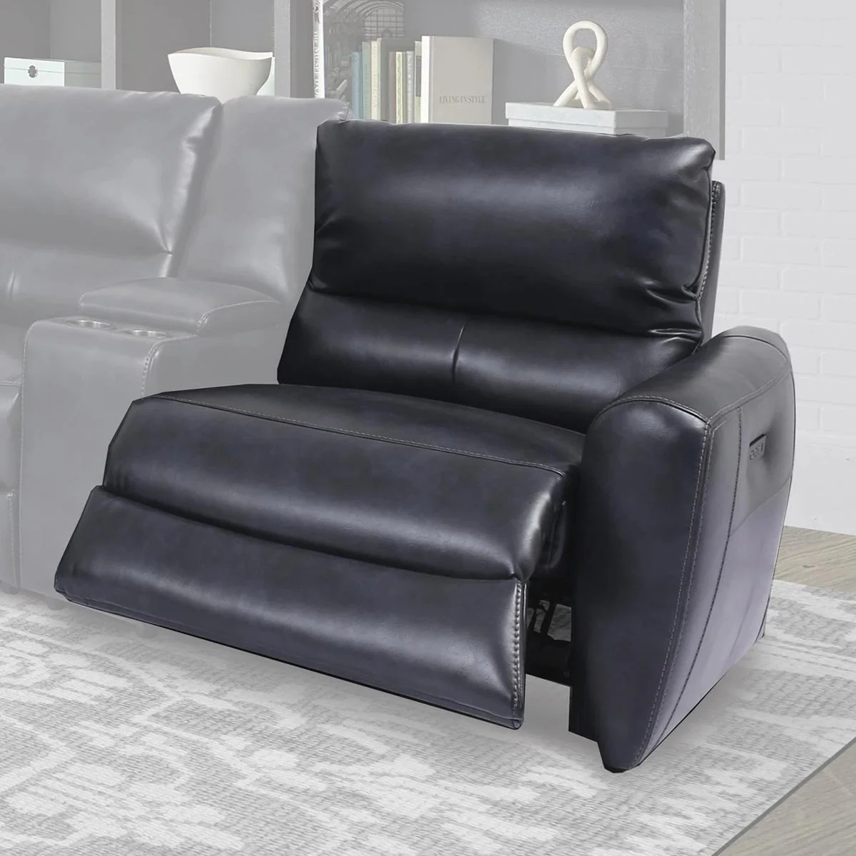 Parker House Samson Power Right Arm Facing Recliner in Banner Navy - Image 3