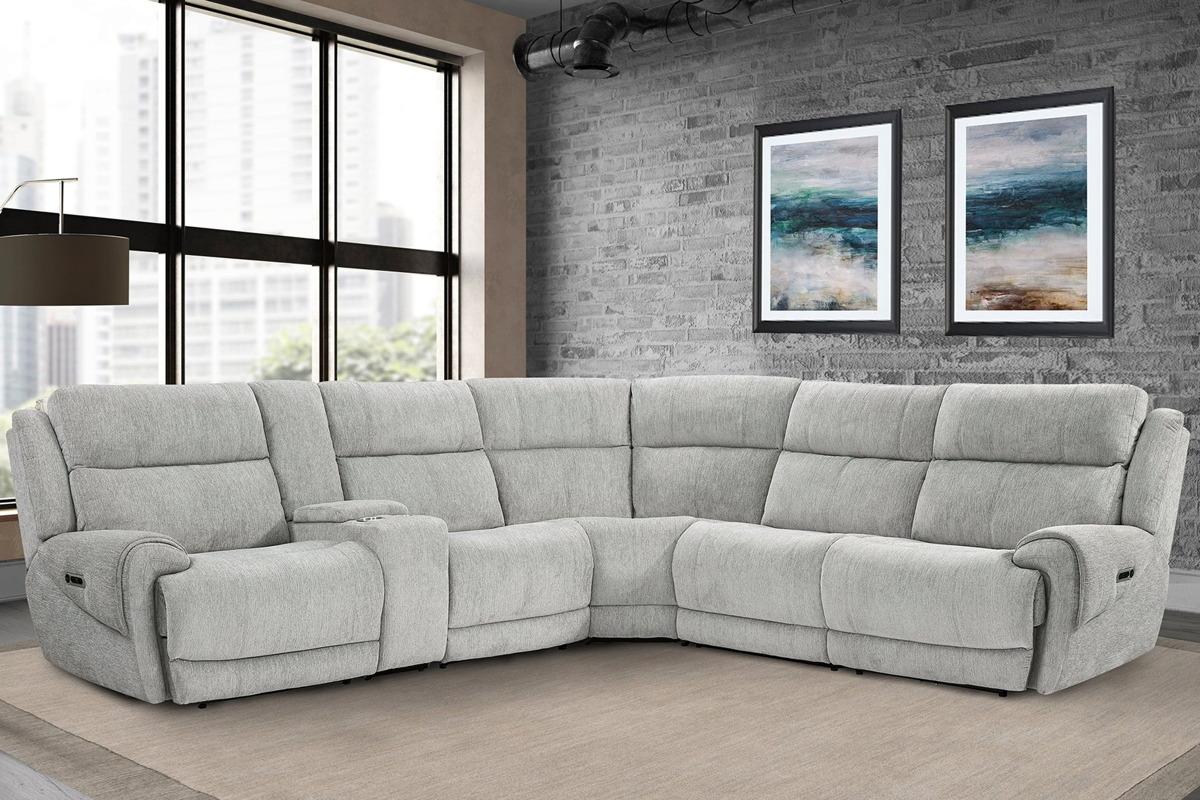 Parker House Spencer Armless Recliner in Tide Pebble - Image 2