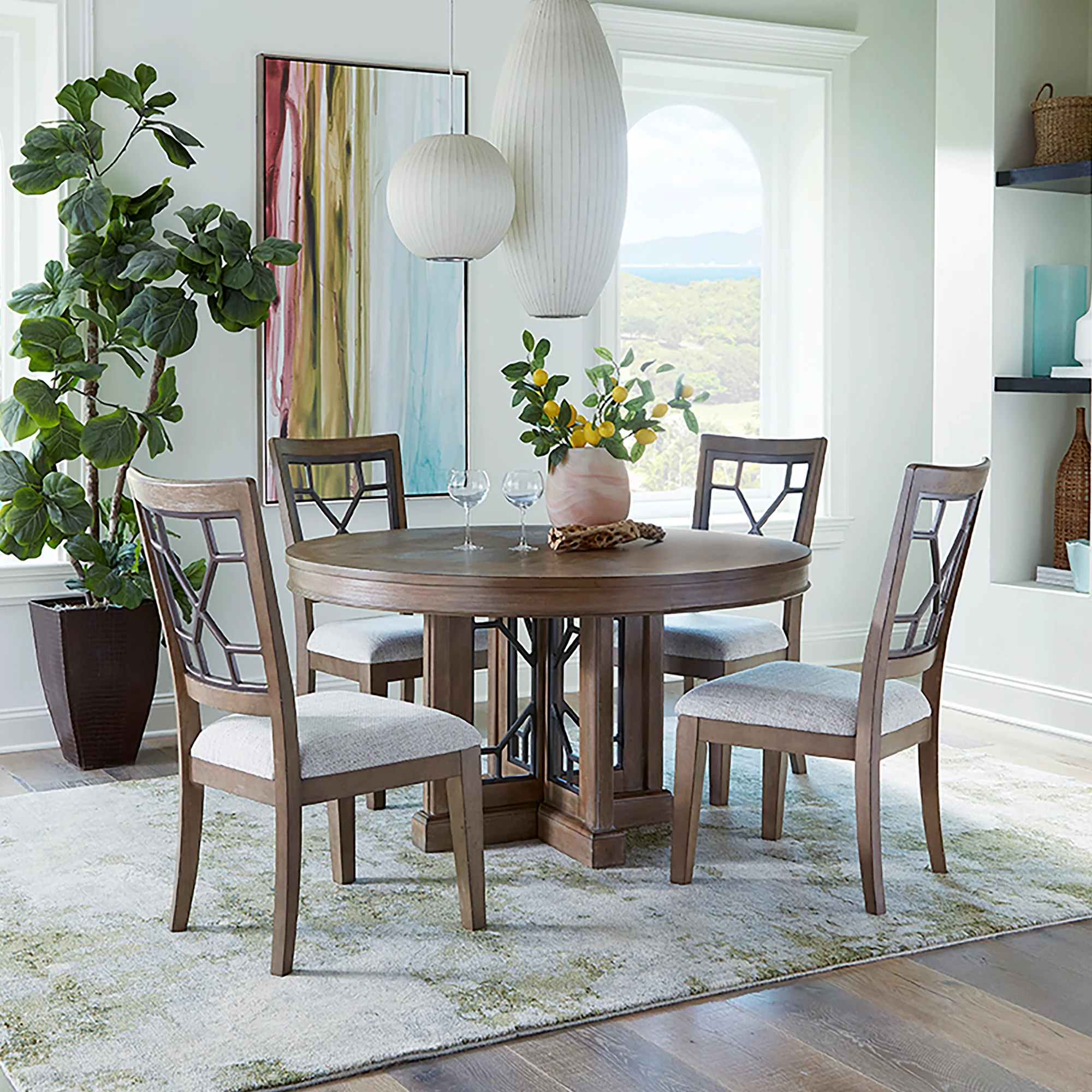 Parker House Sundance Dining - Sandstone Grid Back Dining Chair (2/CTN Sold in pairs) - Image 3