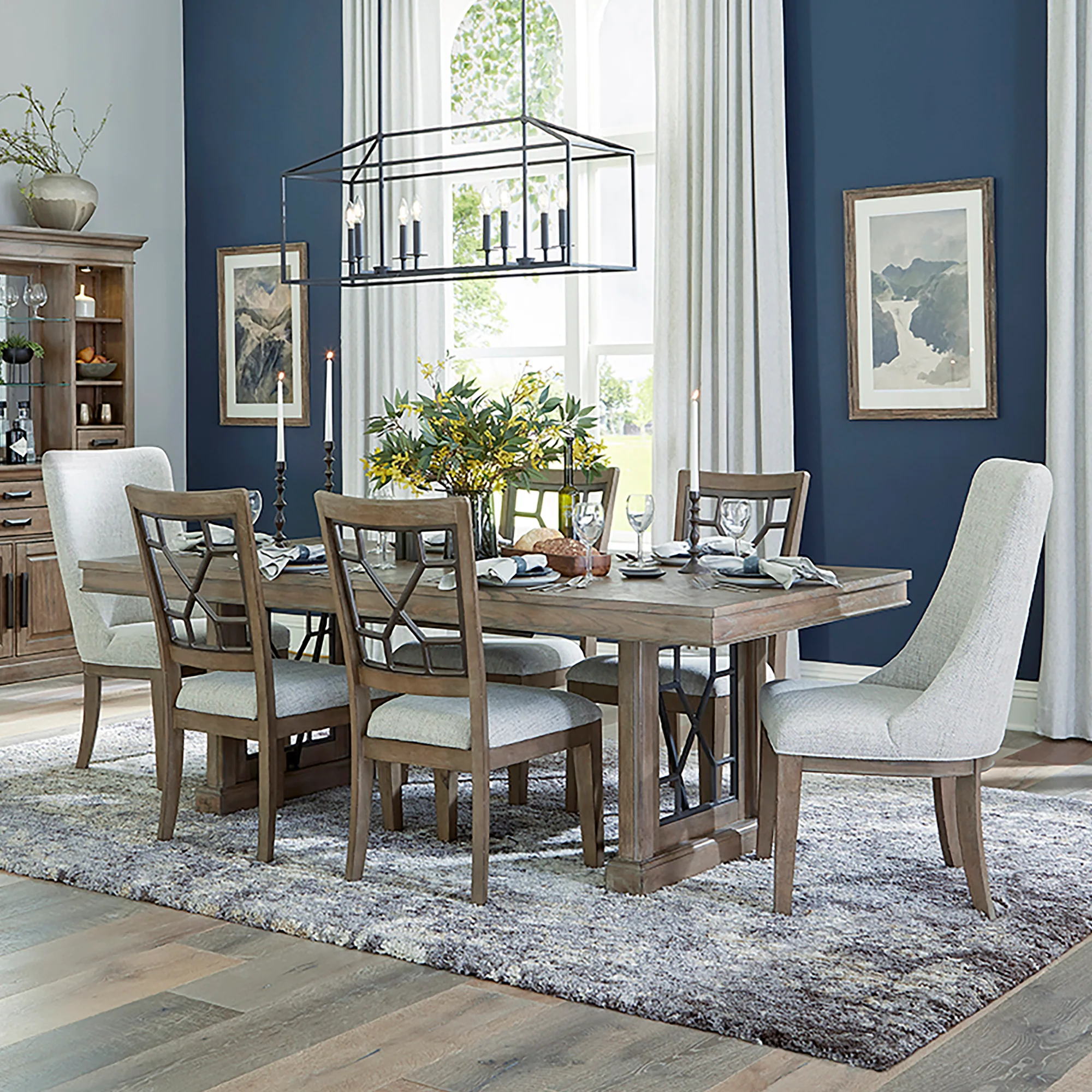 Parker House Sundance Dining - Sandstone Grid Back Dining Chair (2/CTN Sold in pairs) - Image 4