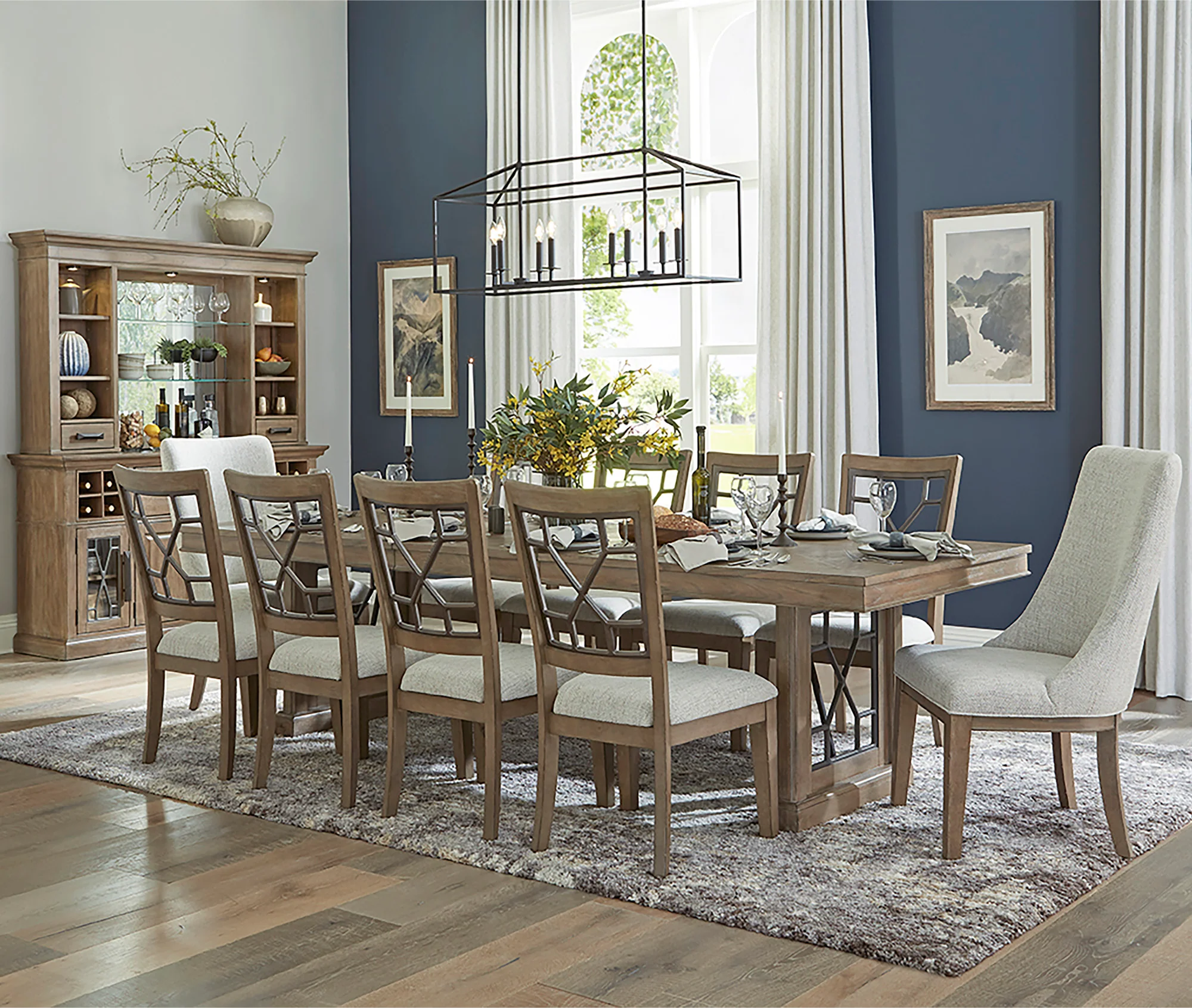 Parker House Sundance Dining - Sandstone Grid Back Dining Chair (2/CTN Sold in pairs) - Image 8